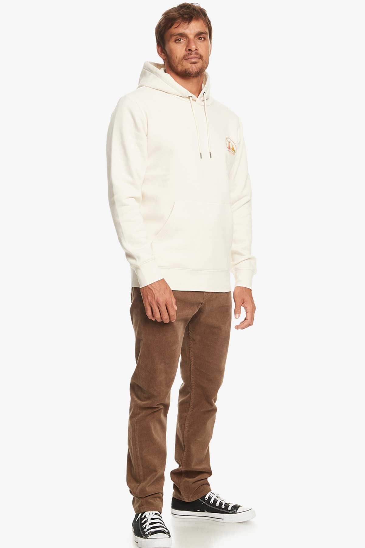 Quiksilver Clean Circle Erkek Sweatshirt EQYFT04831-11492 Ekru
