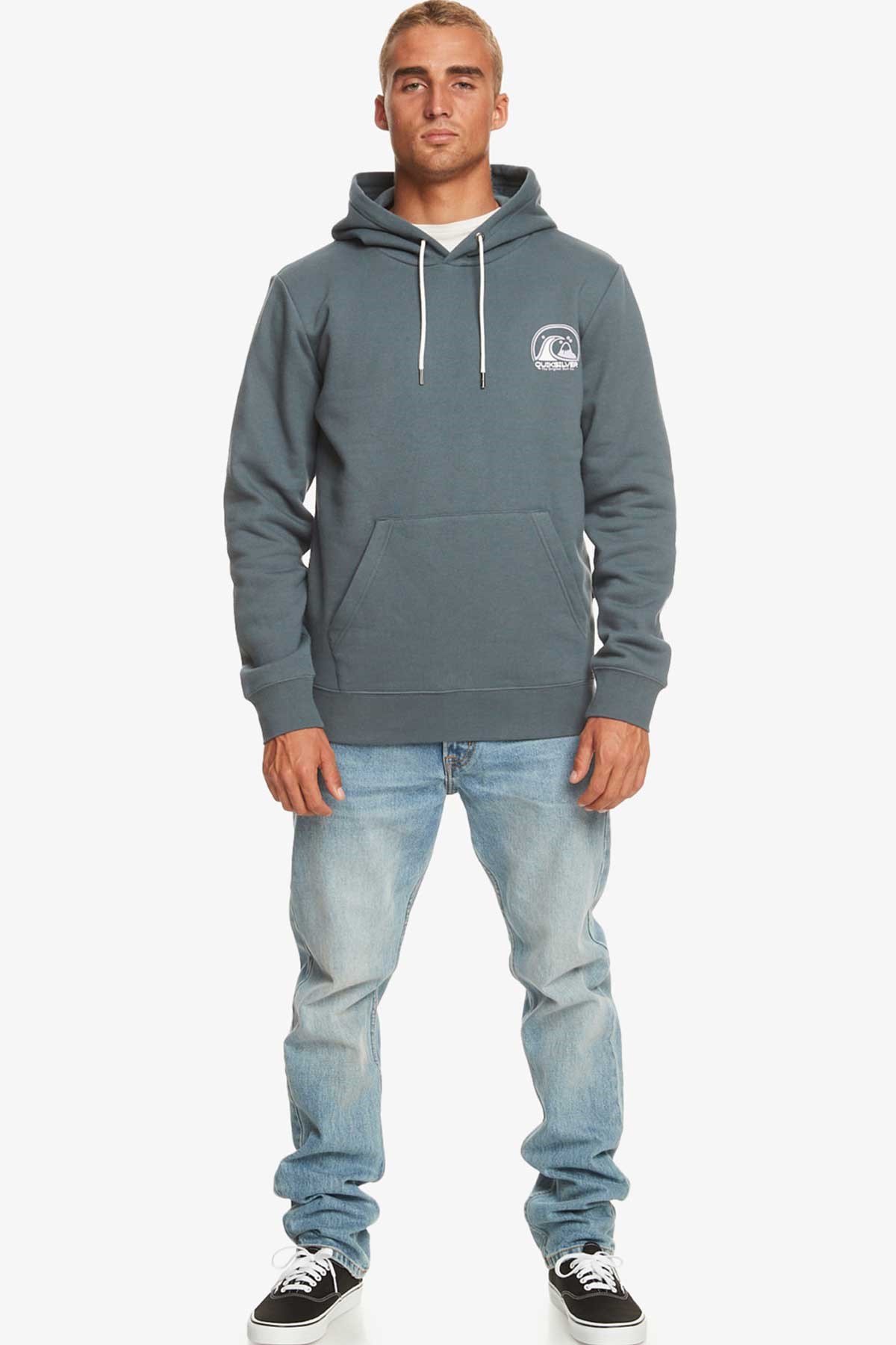 Quiksilver Clean Circle Erkek Sweatshirt EQYFT04831-18299 Mavi