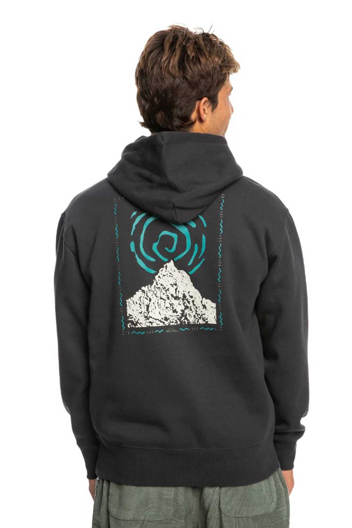 Quiksilver Moonlit Mountain Erkek Sweatshirt EQYFT04855-6350 Antrasit