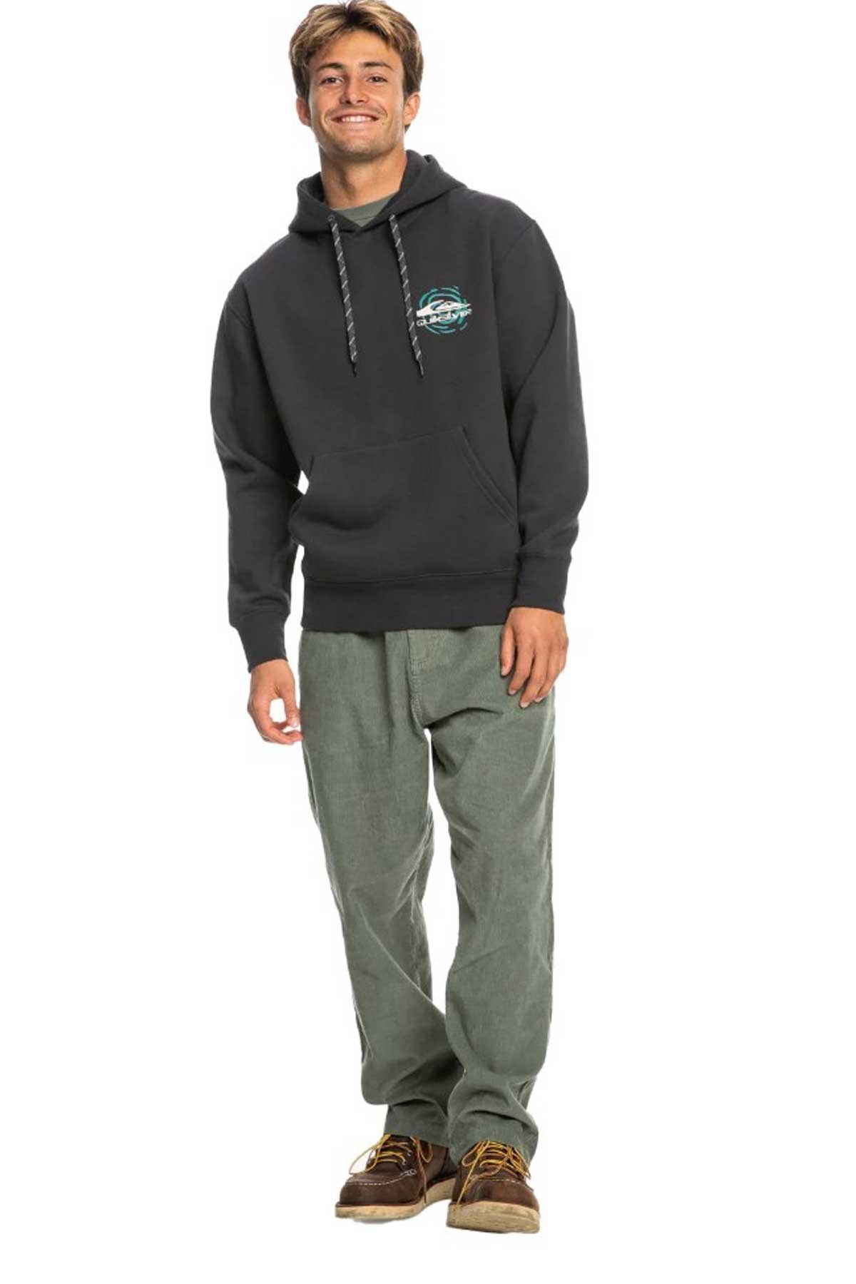 Quiksilver Moonlit Mountain Erkek Sweatshirt EQYFT04855-6350 Antrasit