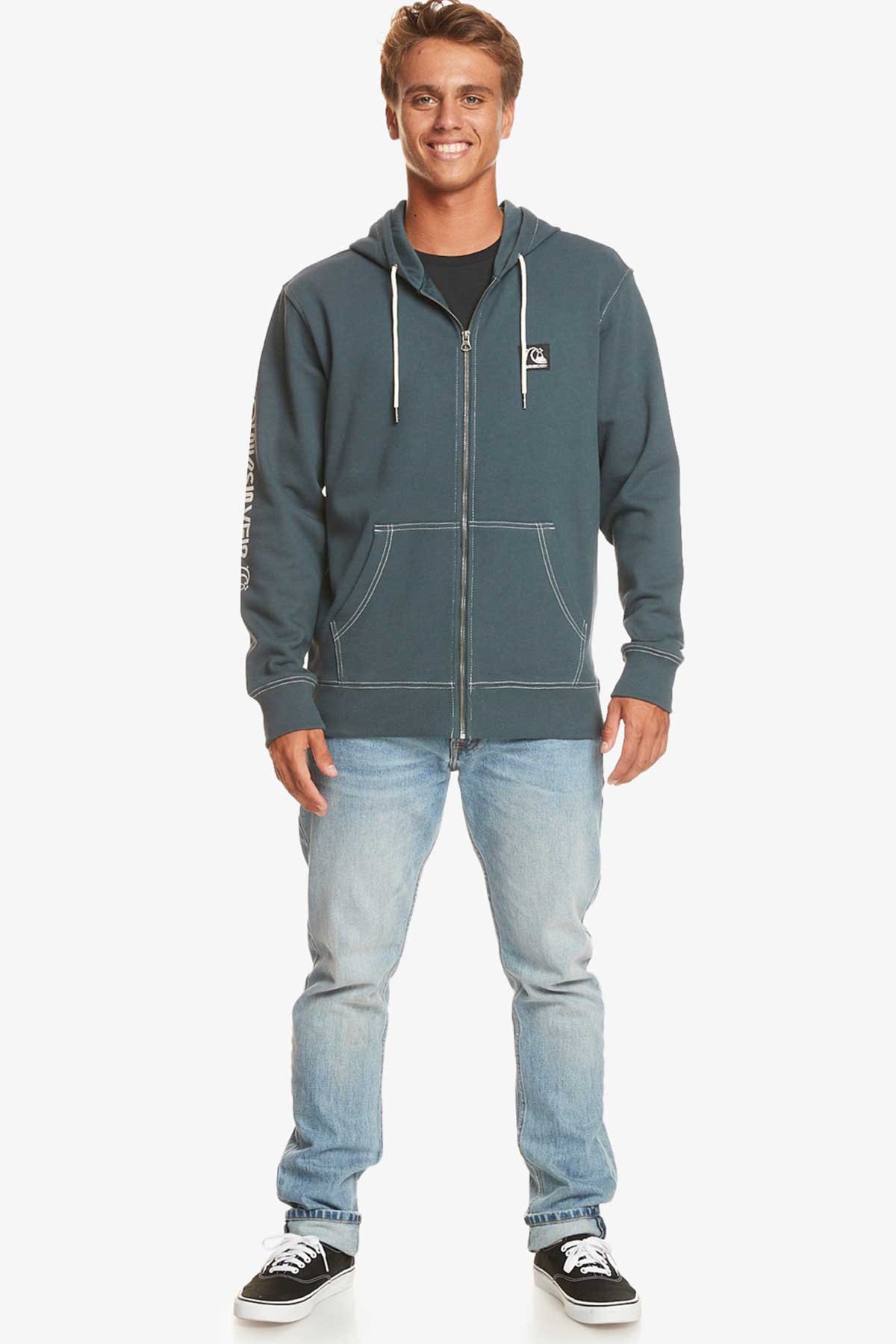 Quiksilver The Original Erkek Sweatshirt EQYFT04861-23453 Mavi