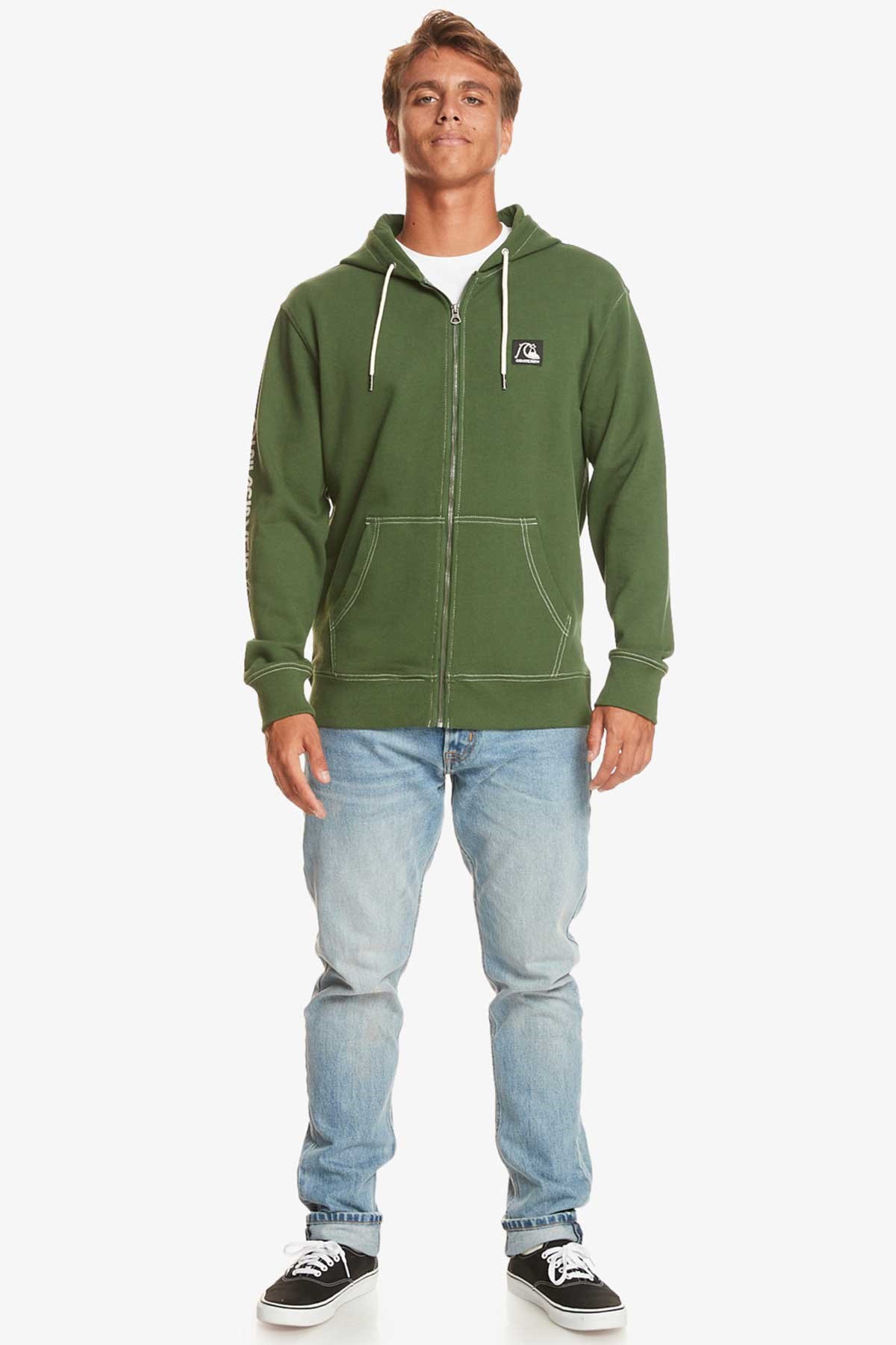 Quiksilver The Original Erkek Sweatshirt EQYFT04861-GSG0 Yeşil