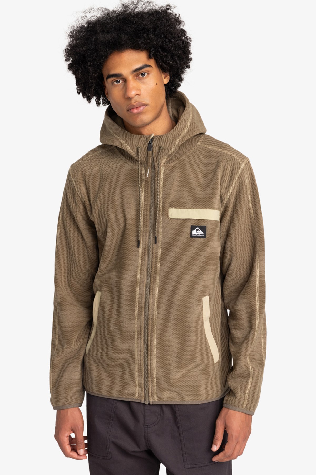 Quiksilver Last Run Hoody Erkek Mont EQYFT04987-2614 Antrasit