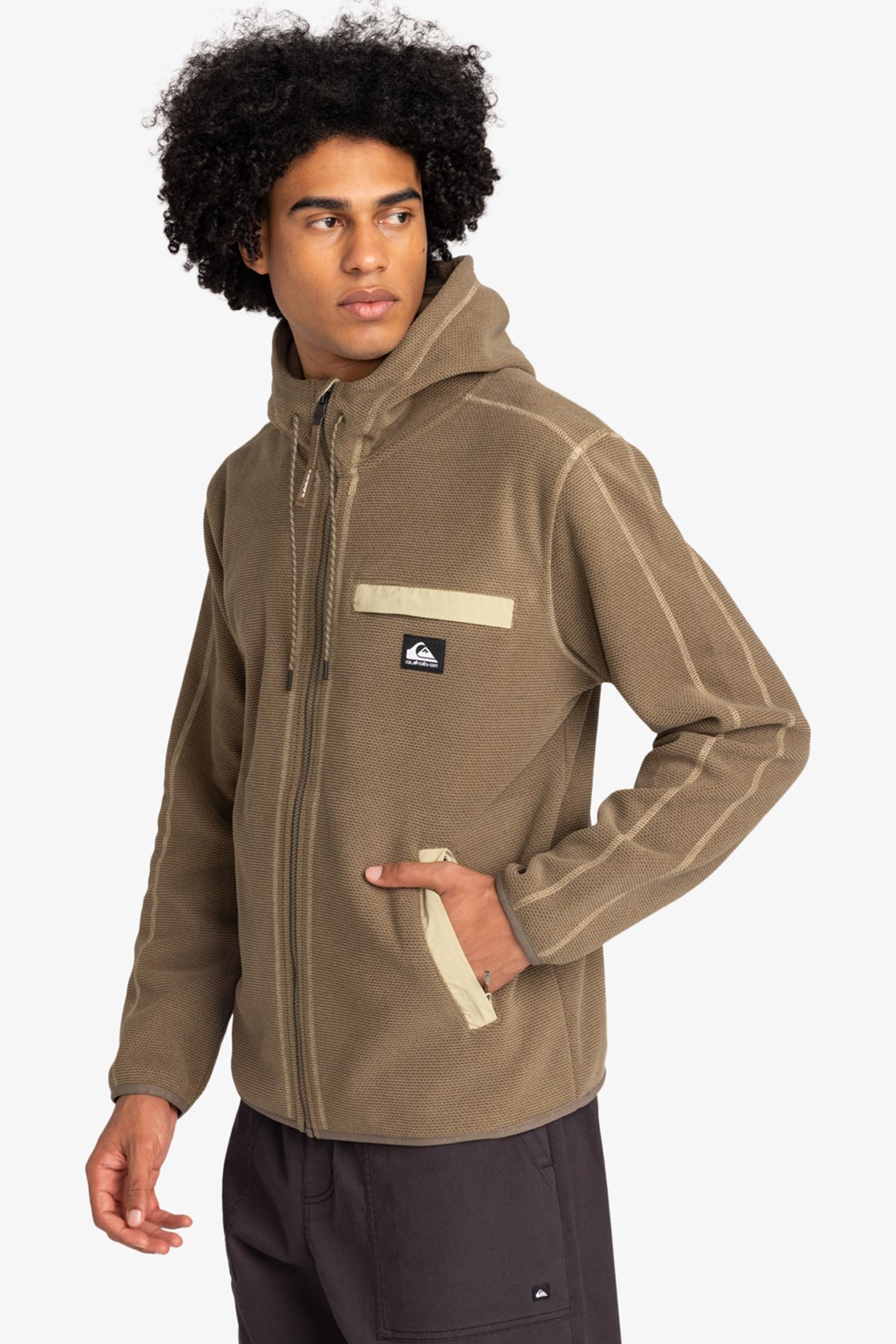 Quiksilver Last Run Hoody Erkek Mont EQYFT04987-2614 Antrasit