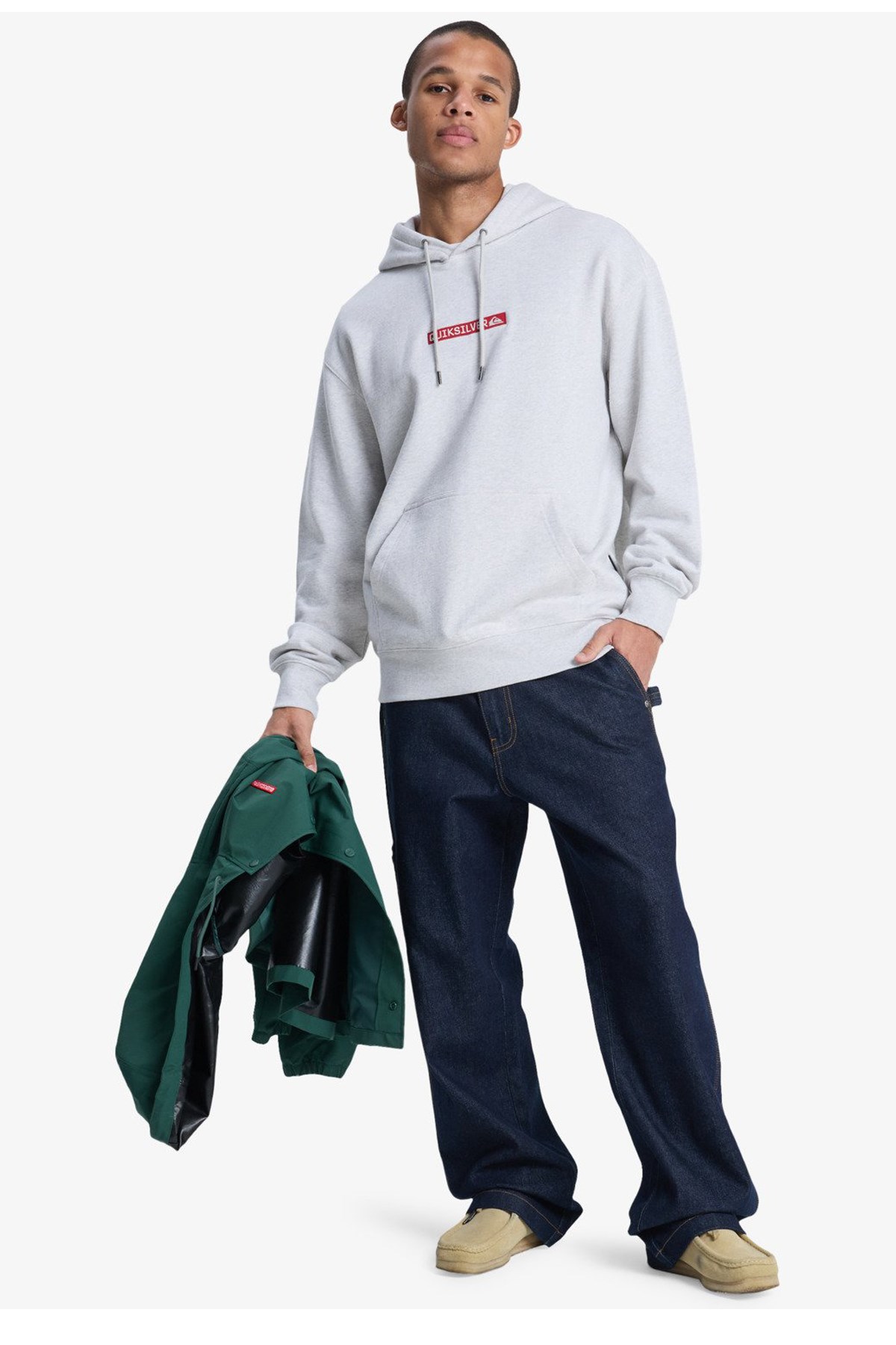 Quiksilver Dna Hoodie Erkek Sweatshirt EQYFT05121-6494 Bej