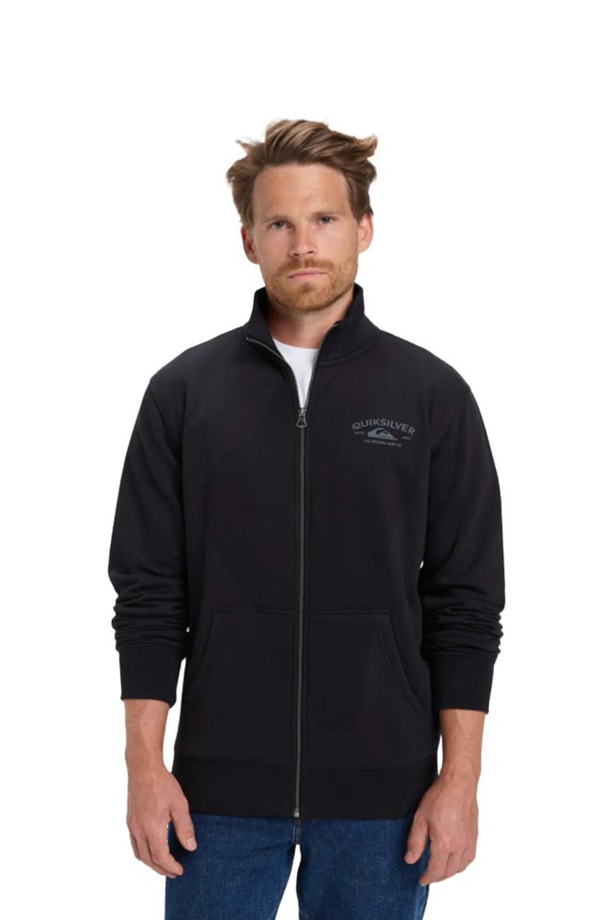 Quiksilver Zip Fleece Erkek Sweatshirt EQYFT05134-11793 Antrasit