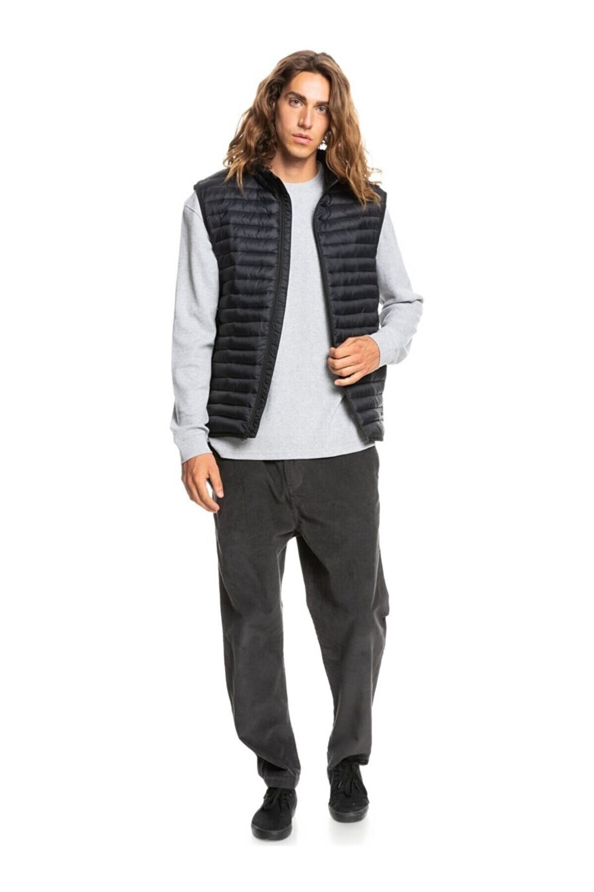Quiksilver Scalysleeveless Erkek Yelek EQYJK03754 Siyah