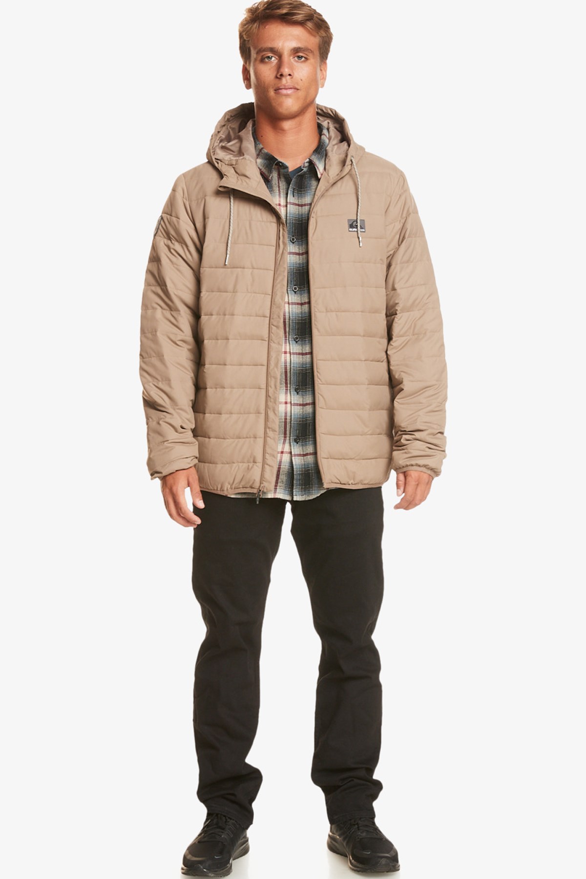 Quiksilver Scaly Hood Erkek Mont EQYJK04008-112 Kahverengi