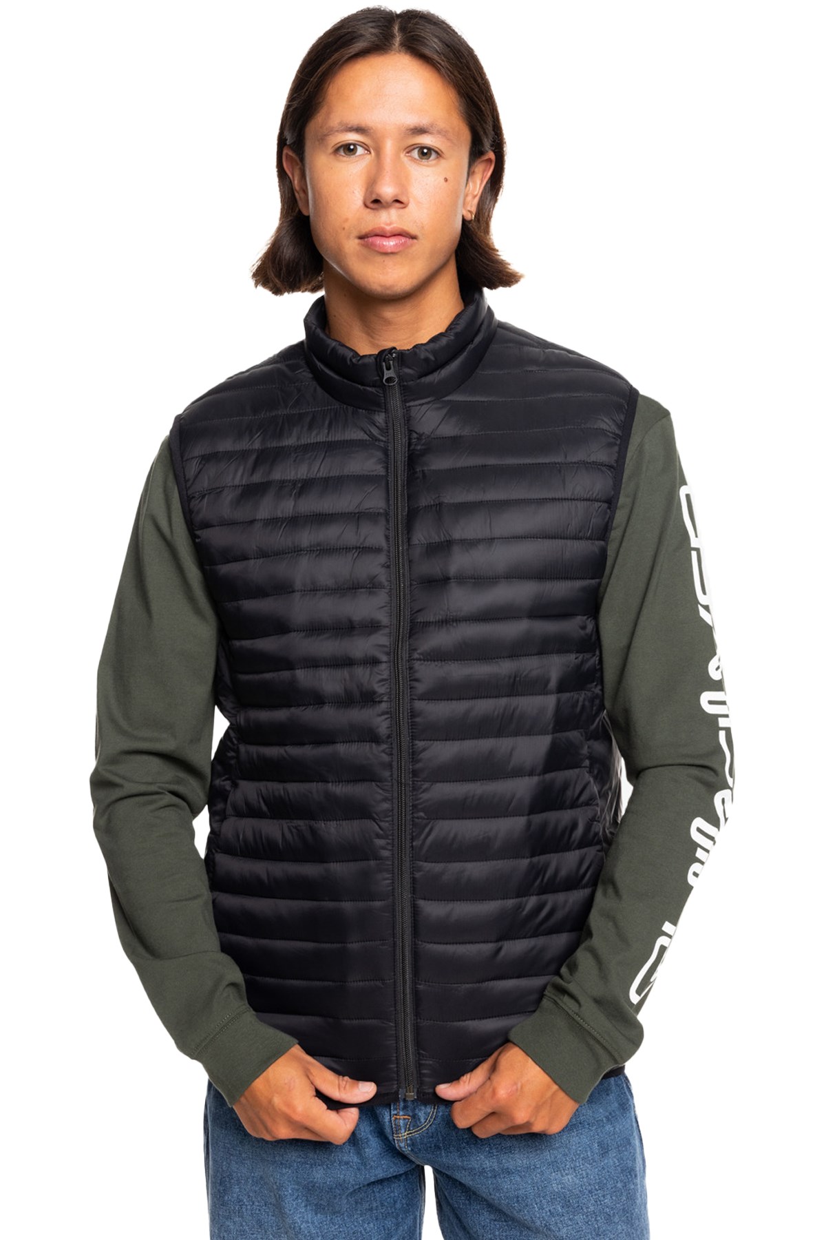Quiksilver Scaly Sleeveless Erkek Yelek EQYJK04009-600 Siyah