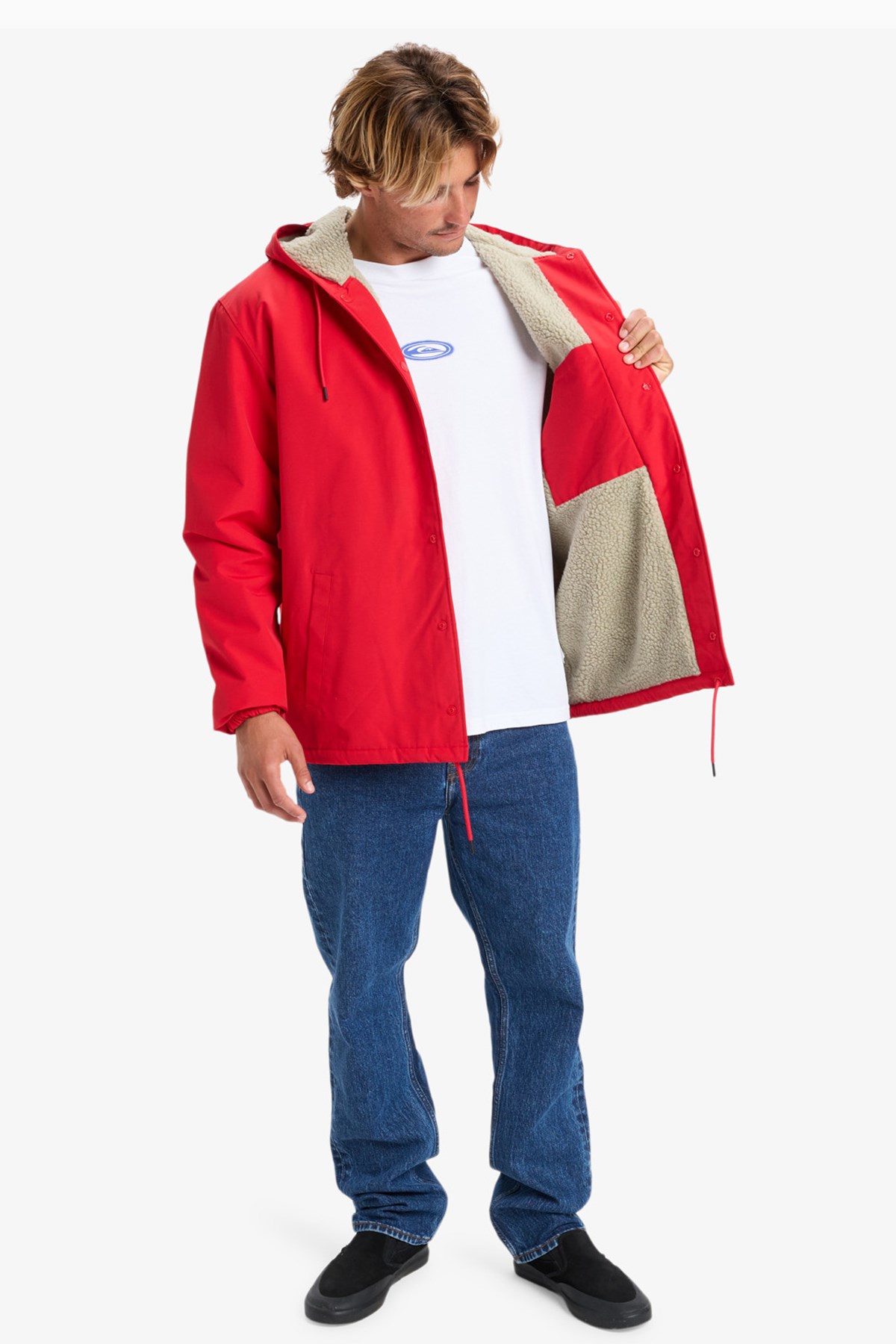 Quiksilver Rain Cloud 3K Erkek Mont EQYJK04186-RZM0 Kırmızı