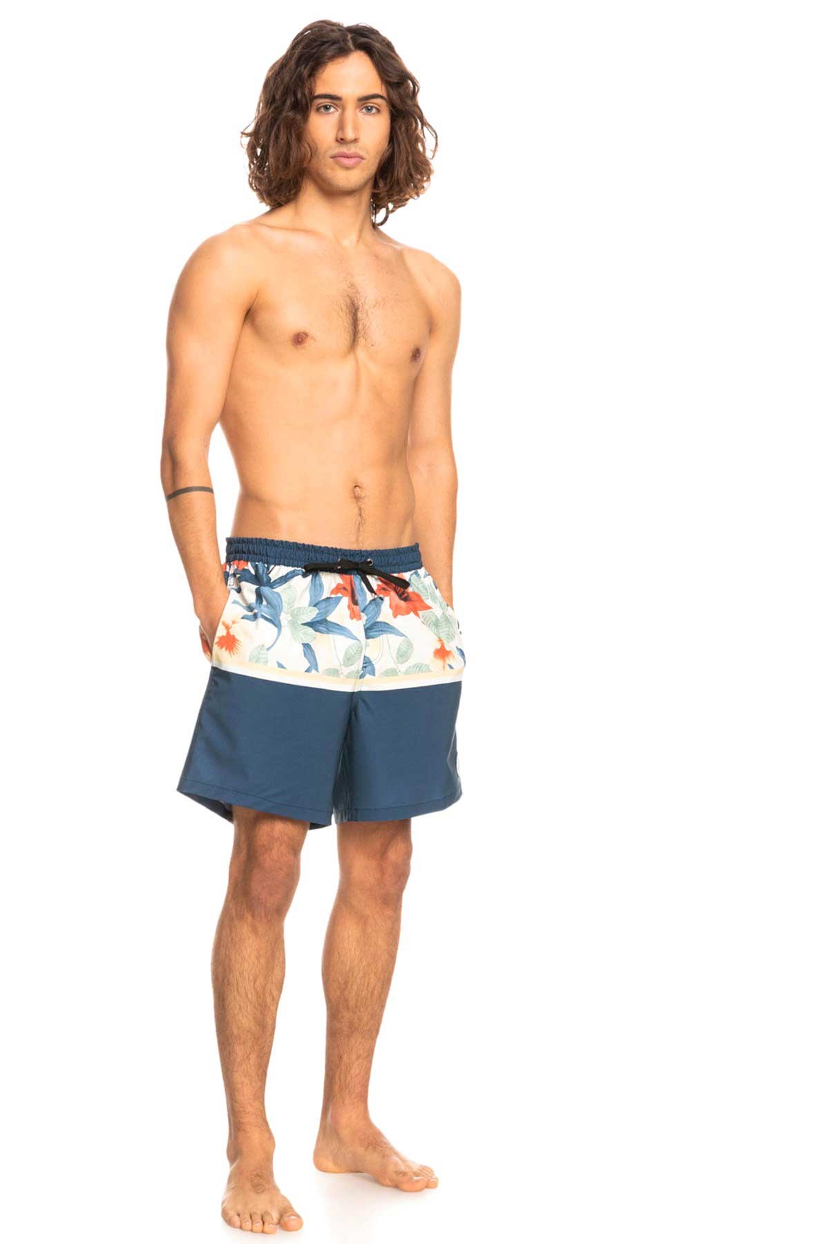 Quiksilver Oceanmade Division Str Deniz Şortu EQYJV03891 Mavi