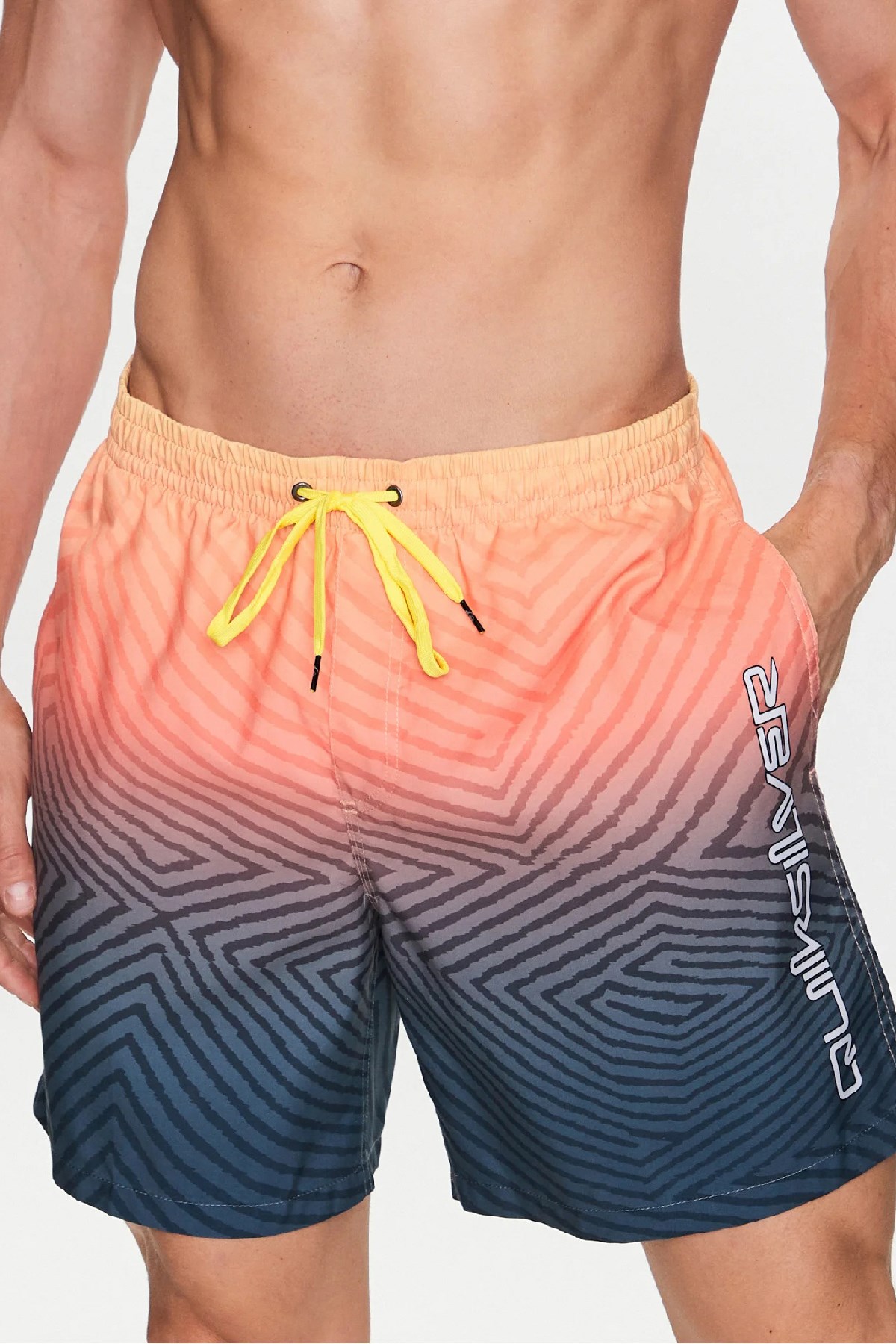 Quiksilver Warped Logo 17 Erkek Deniz Şortu EQYJV04000-BSL6 Lacivert
