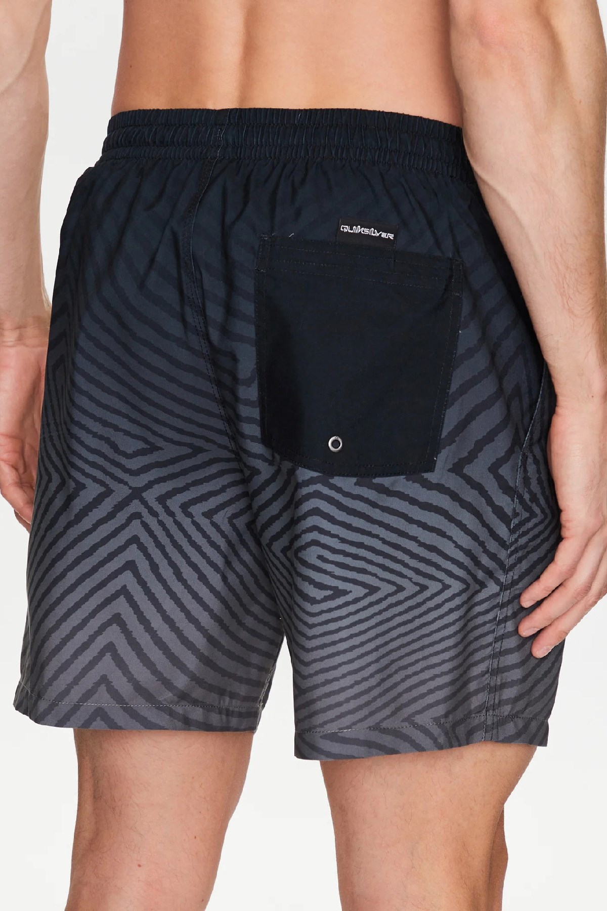 Quiksilver Warped Logo 17 Erkek Deniz Şortu EQYJV04000-KVJ6 Siyah