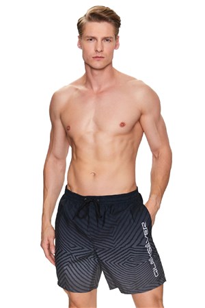 Quiksilver Warped Logo 17 Erkek Deniz Şortu EQYJV04000-KVJ6 Siyah