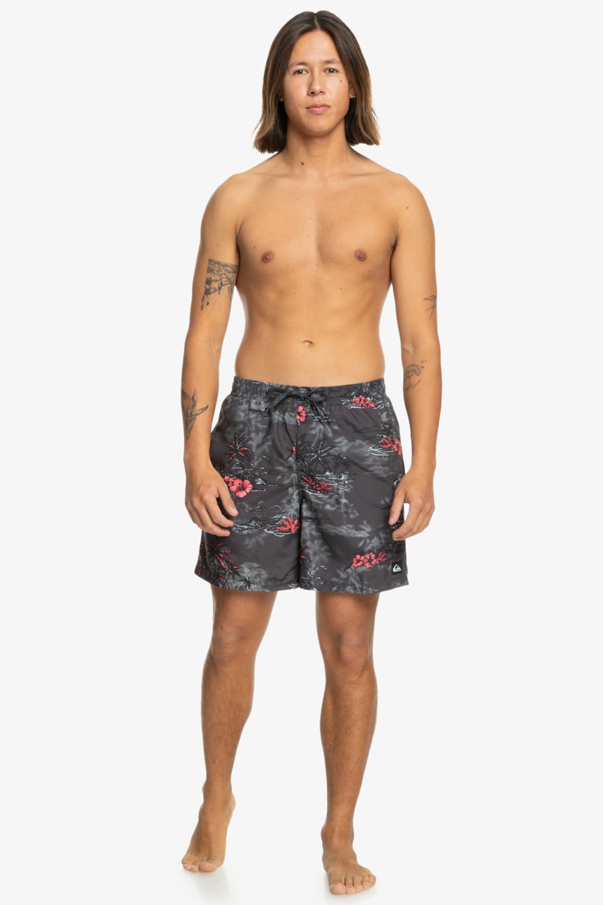 Quiksilver Longmanhill Volley Erkek Deniz Şortu EQYJV04063-9024 Gri