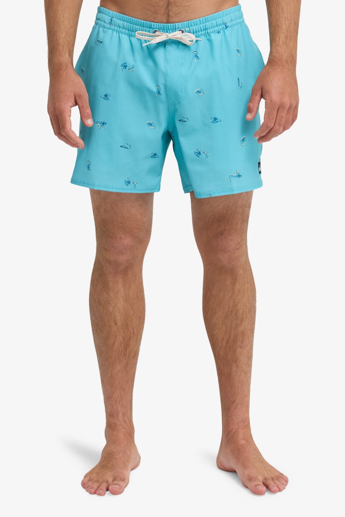 Quiksilver Stretch Printed Erkek Deniz Şortu EQYJV04217-BJK1 Mavi