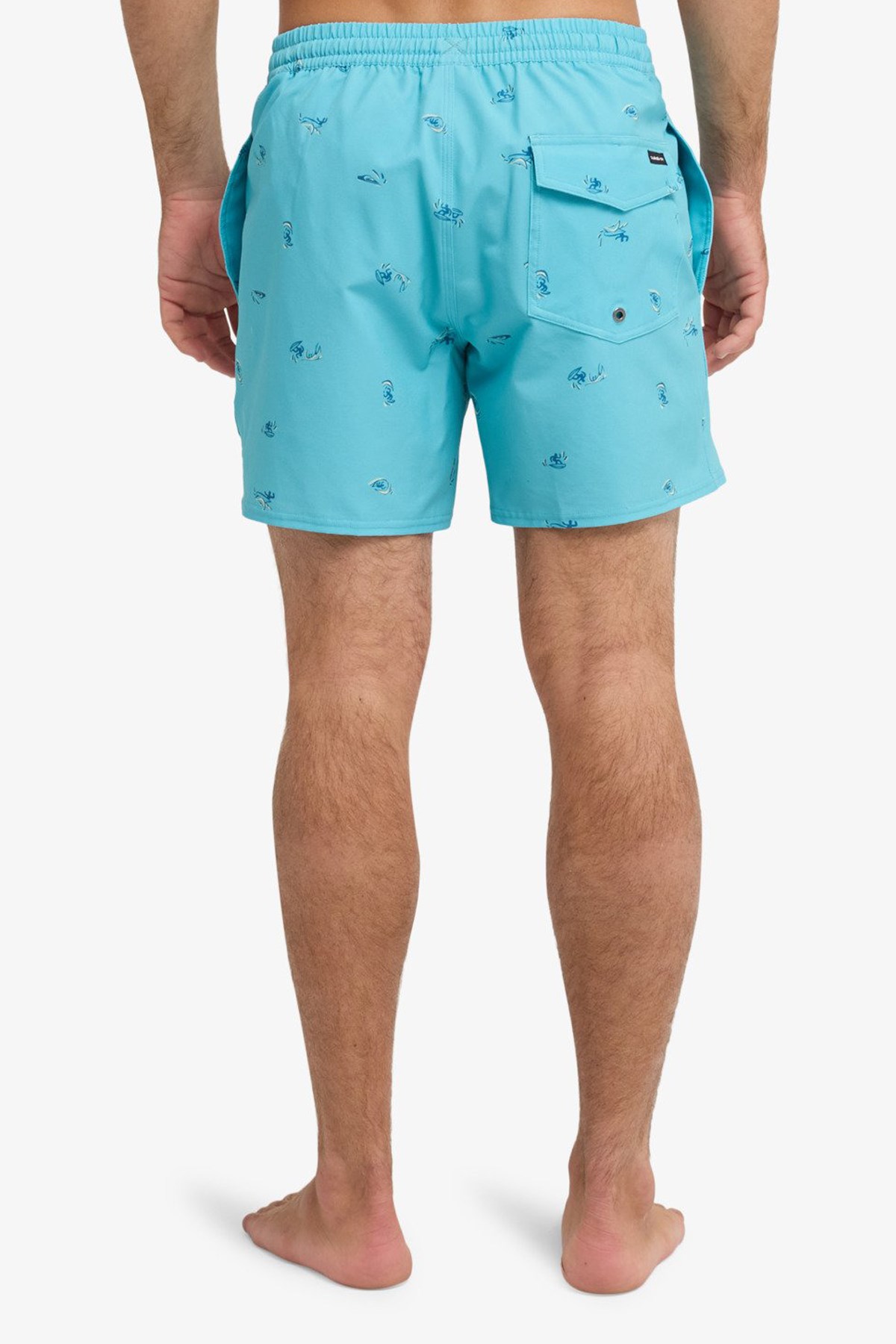 Quiksilver Stretch Printed Erkek Deniz Şortu EQYJV04217-BJK1 Mavi