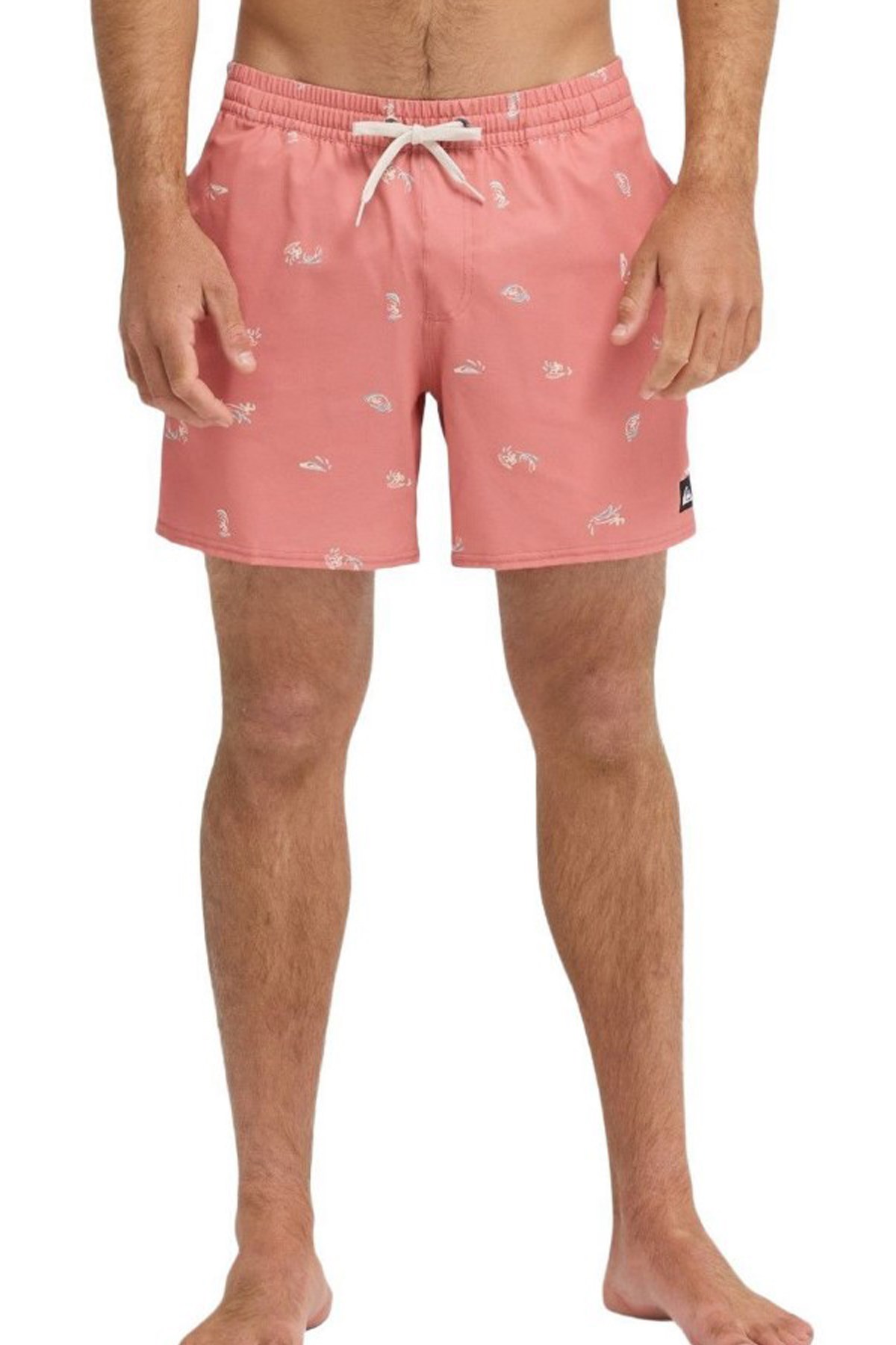 Quiksilver Stretch Printed Erkek Deniz Şortu EQYJV04217-MKT1 Pembe