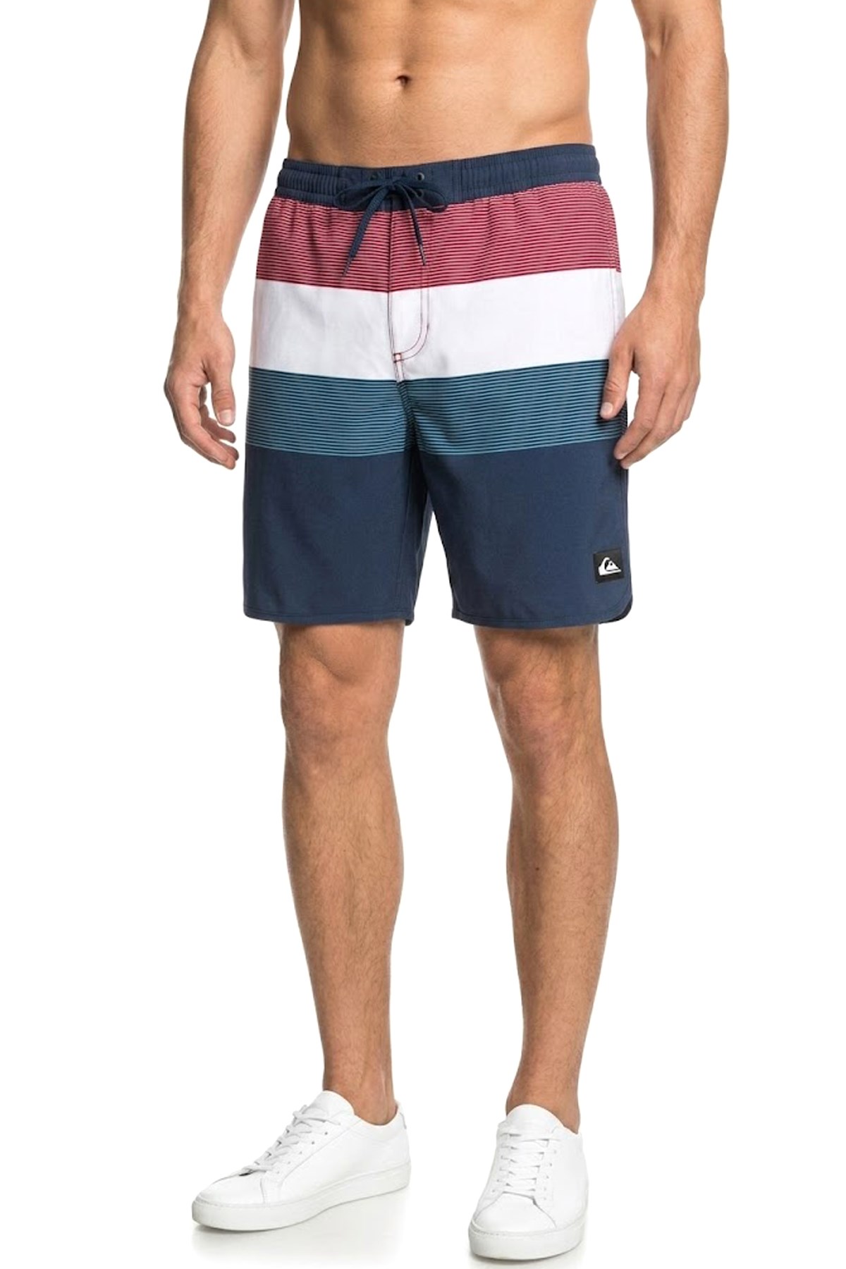 Quiksilver Stretch Scallop Erkek Deniz Şortu EQYJV04218-3108 Lacivert