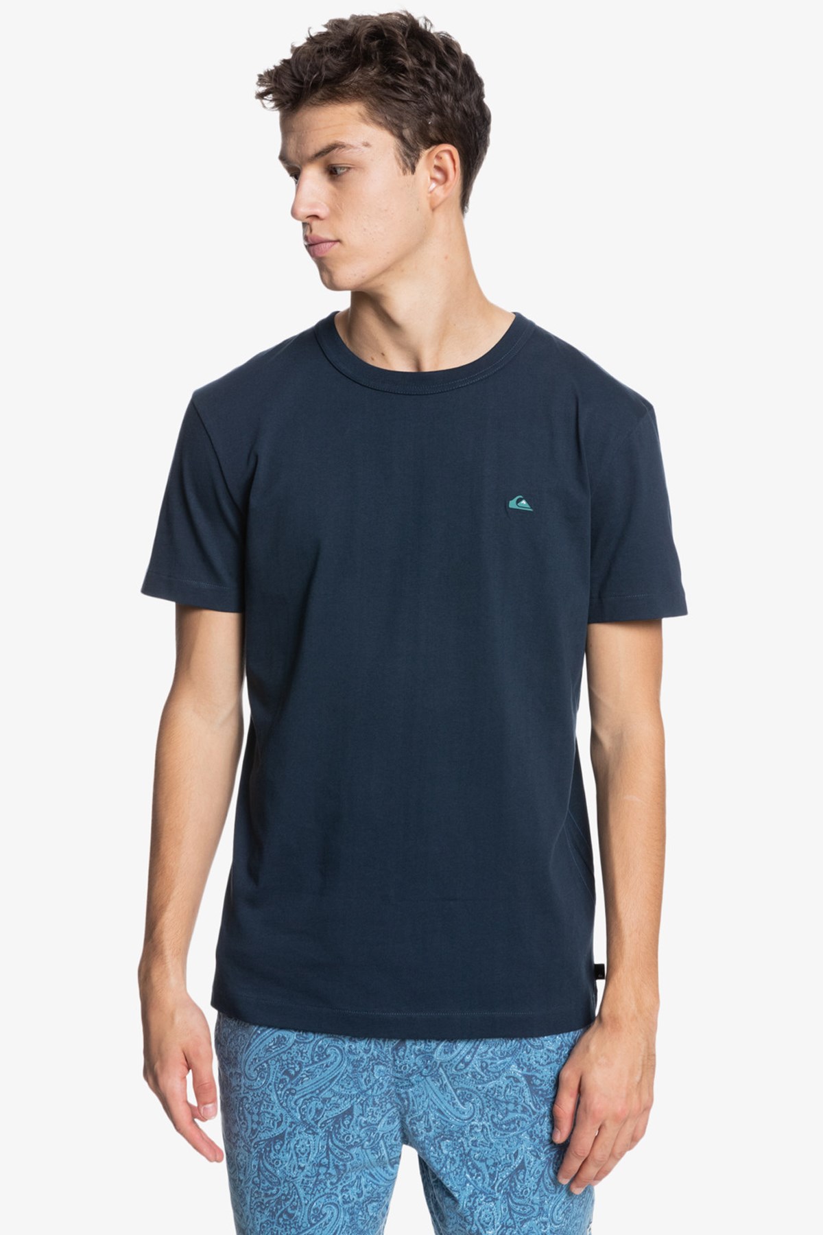 Quiksilver Essentials Ss Erkek Tişört EQYKT04092 Lacivert