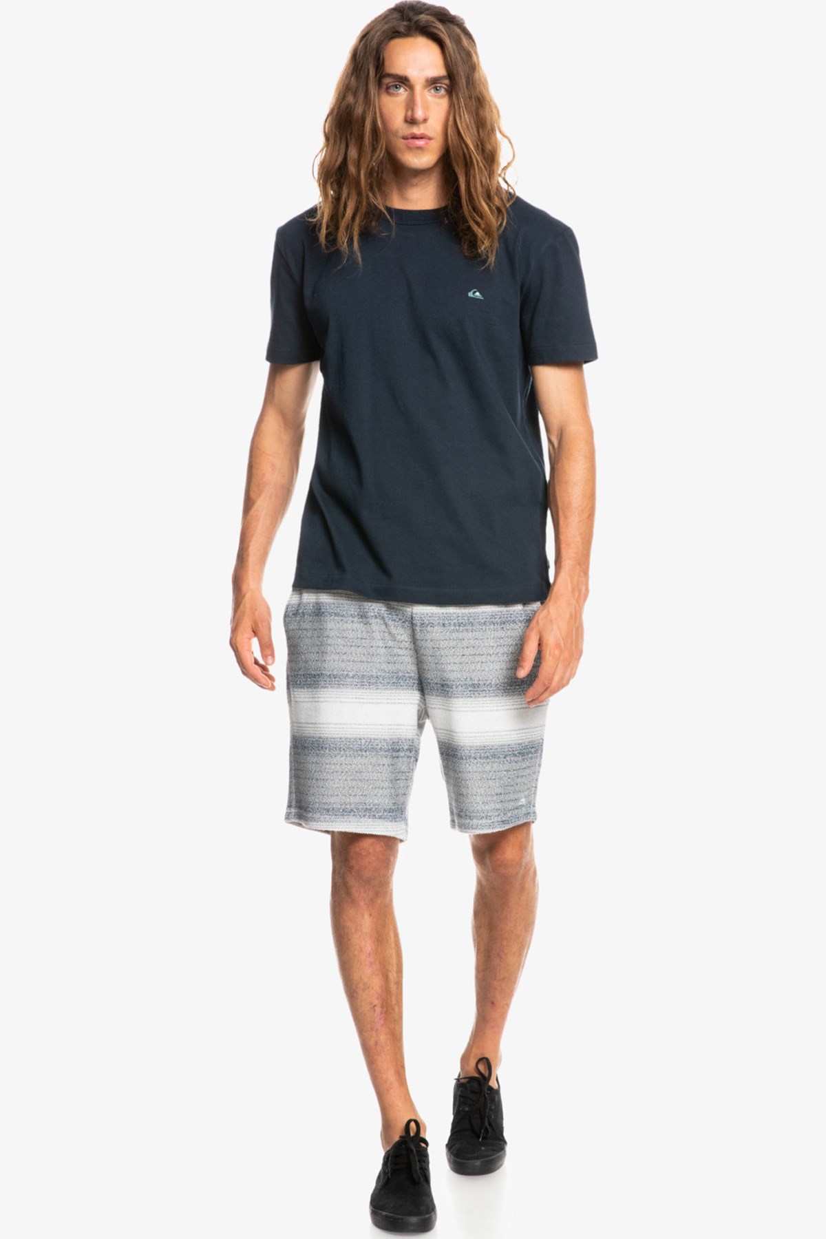 Quiksilver Essentials Ss Erkek Tişört EQYKT04092 Lacivert