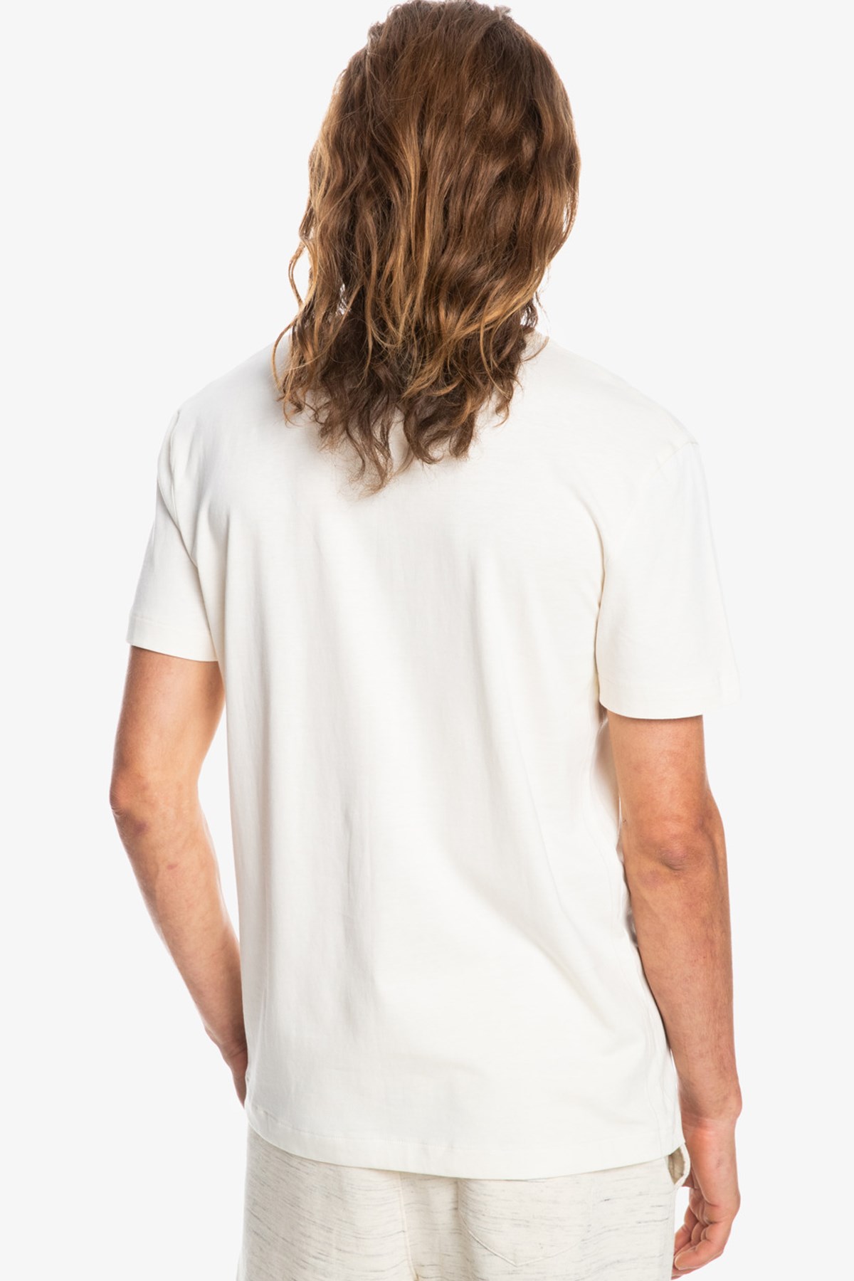 Quiksilver Essentials Ss Erkek Tişört EQYKT04092 Ekru