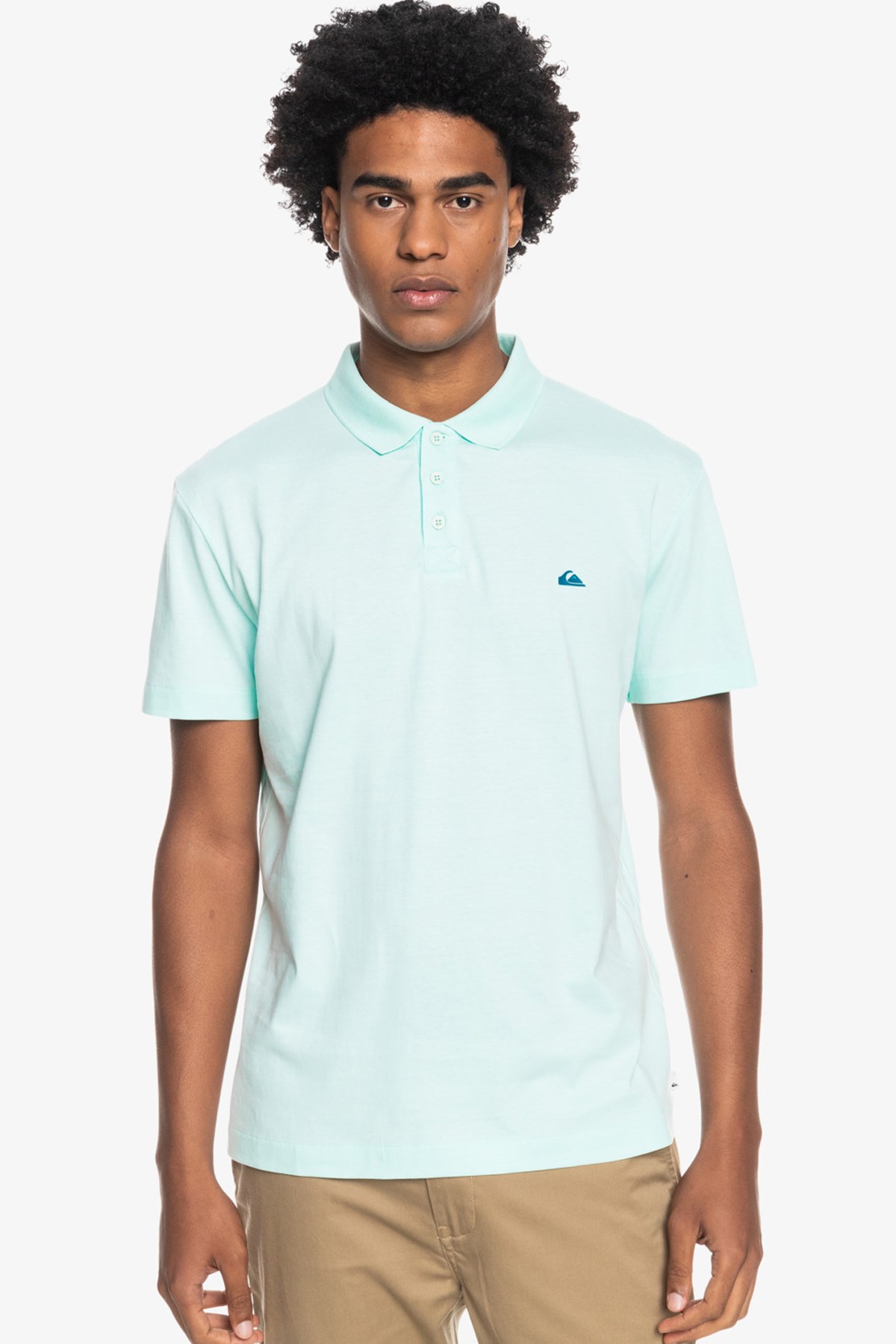 Quiksilver Essentials Polo Erkek Tişört EQYKT04094 Mavi