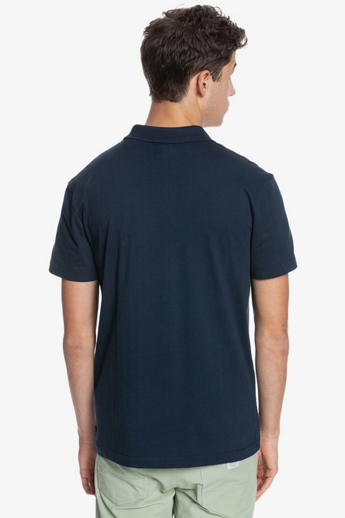 Quiksilver Essentials Erkek Polo Yaka Tişört EQYKT04094-BYJ0 Lacivert