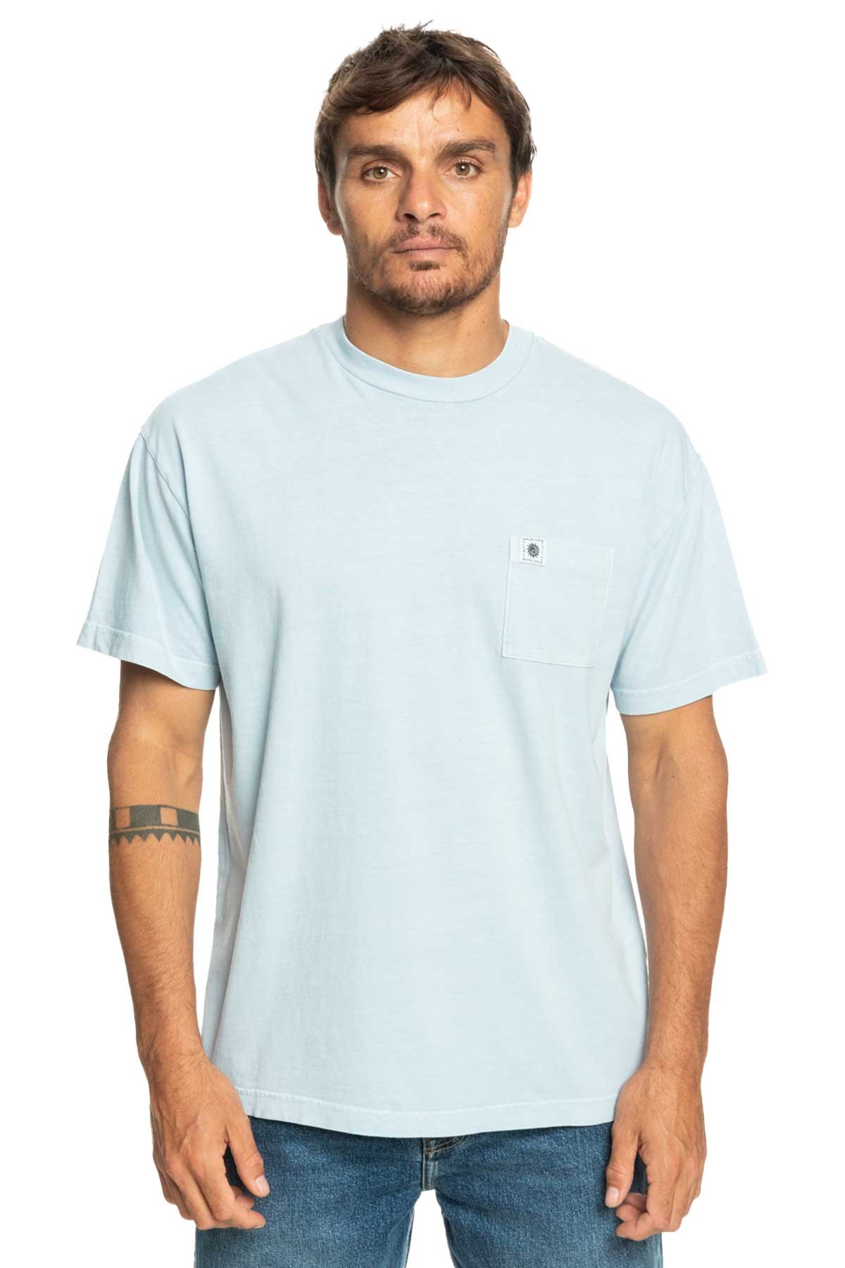 Quiksilver Naturaldye Erkek Tişört EQYKT04265-BFY0 Mavi