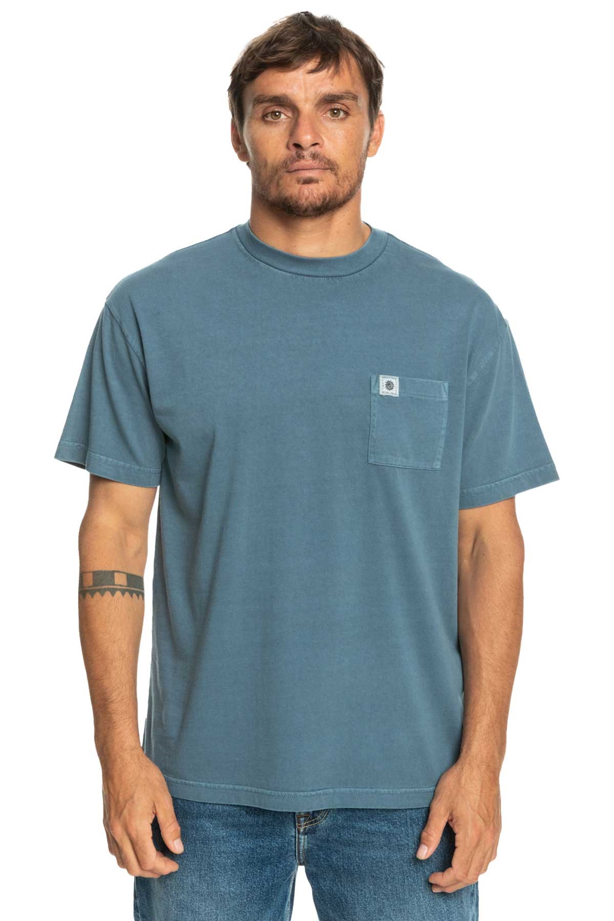 Quiksilver Naturaldye Erkek Tişört EQYKT04265-BYG0 Lacivert