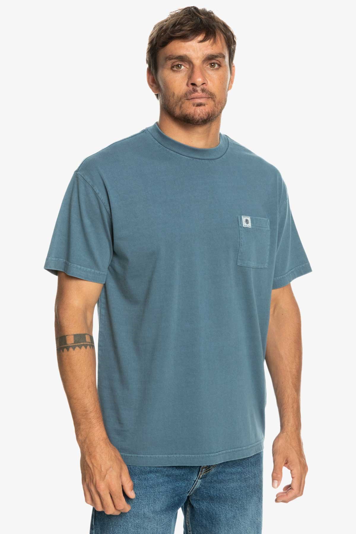 Quiksilver Naturaldye Erkek Tişört EQYKT04265-BYG0 Lacivert