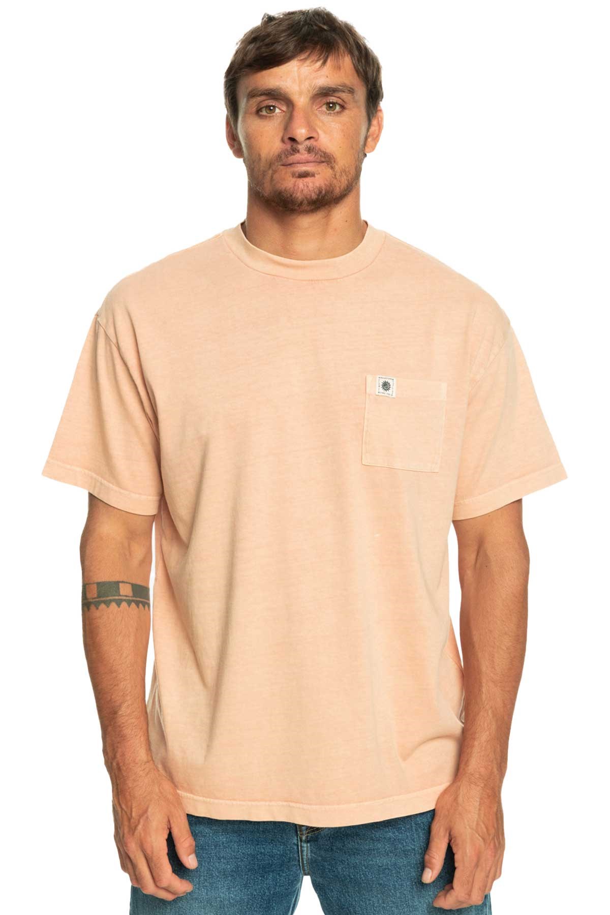 Quiksilver Naturaldye Erkek Tişört EQYKT04265-TJB0 Bej