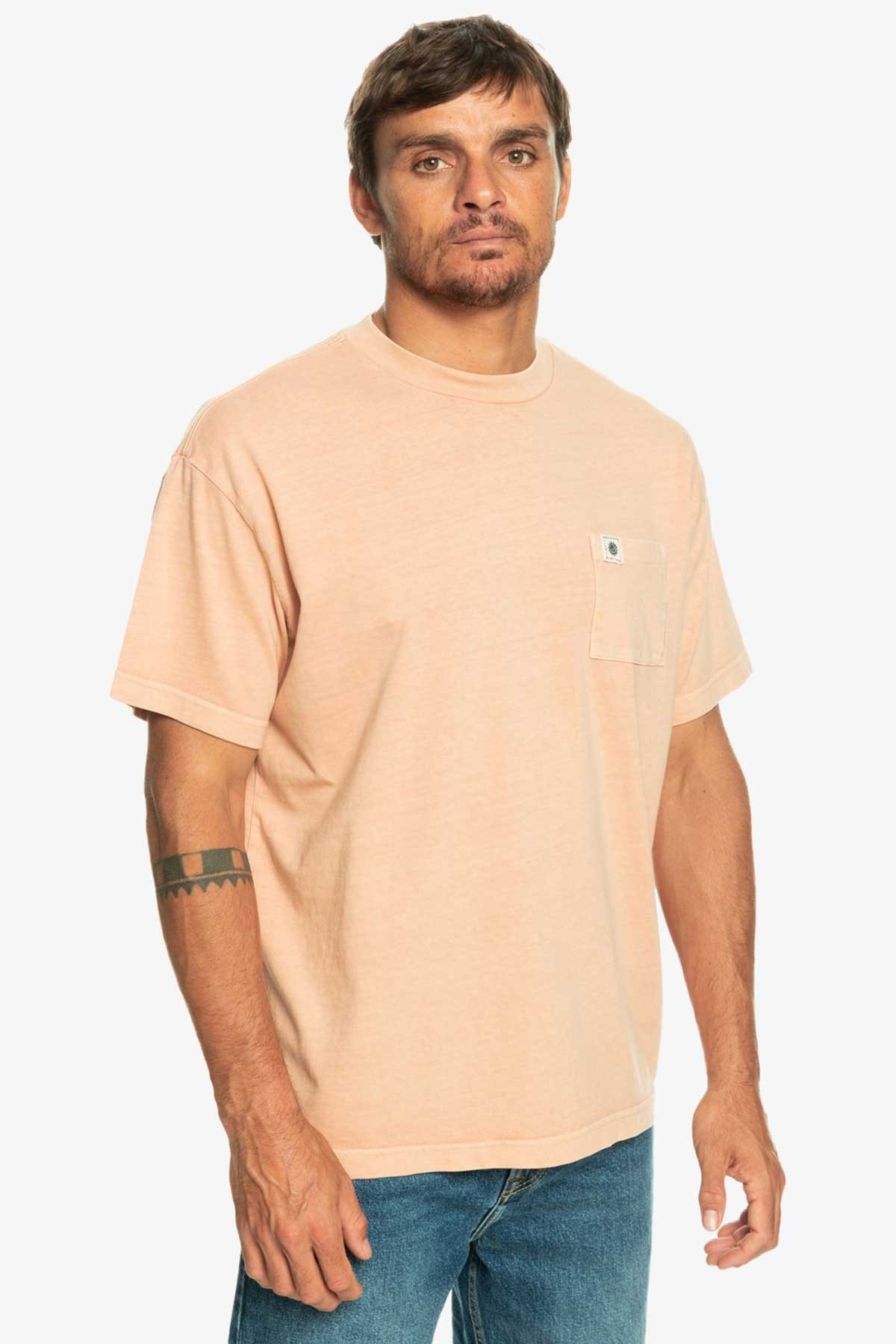 Quiksilver Naturaldye Erkek Tişört EQYKT04265-TJB0 Bej