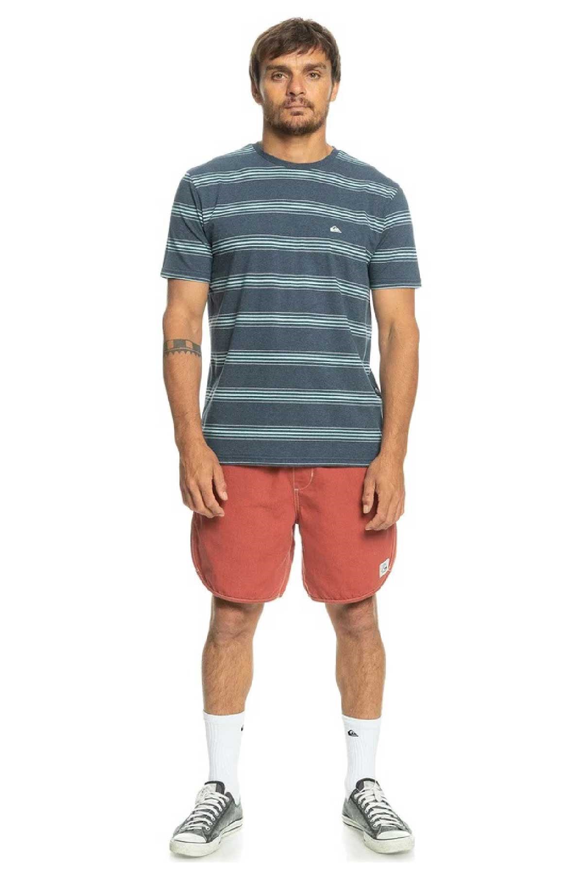 Quiksilver Between Erkek Tişört EQYKT04269-BYJ3 Lacivert