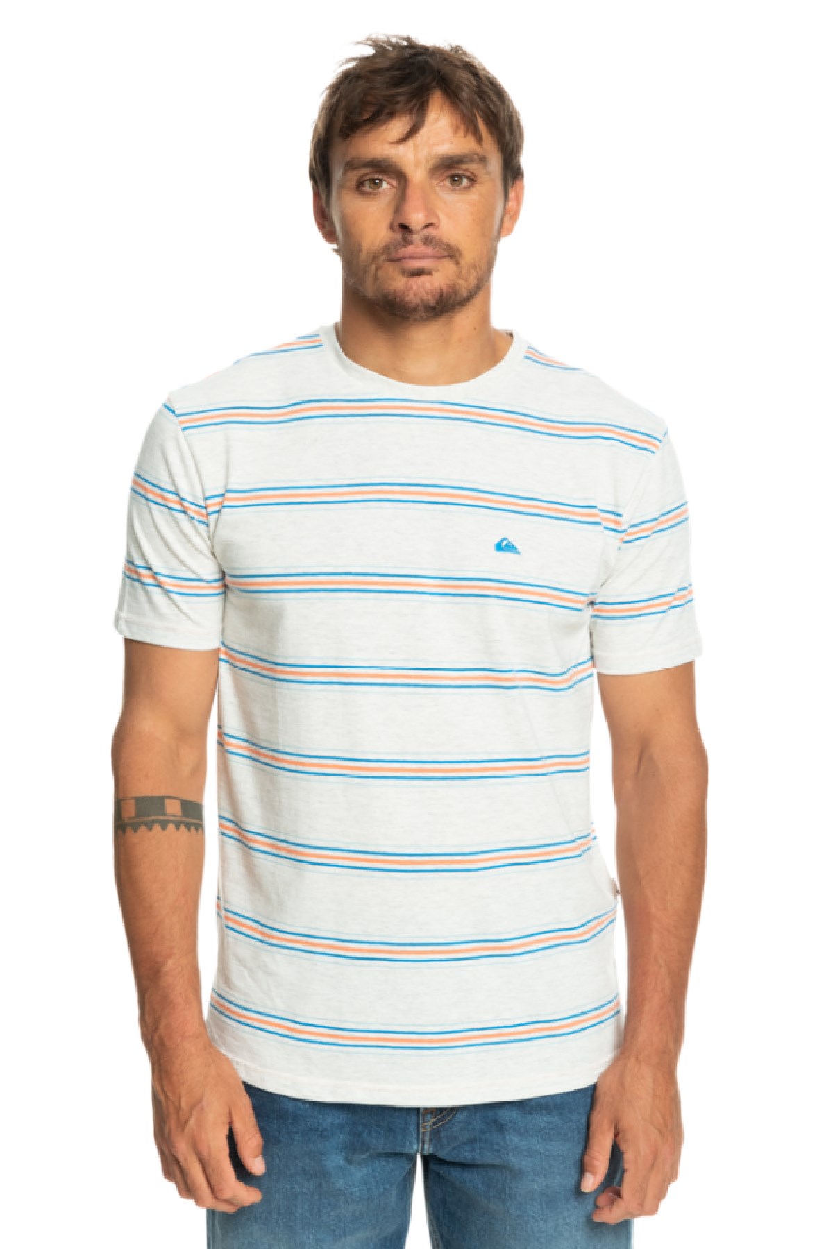 Quiksilver Between Erkek Tişört EQYKT04269-WDW3 Krem