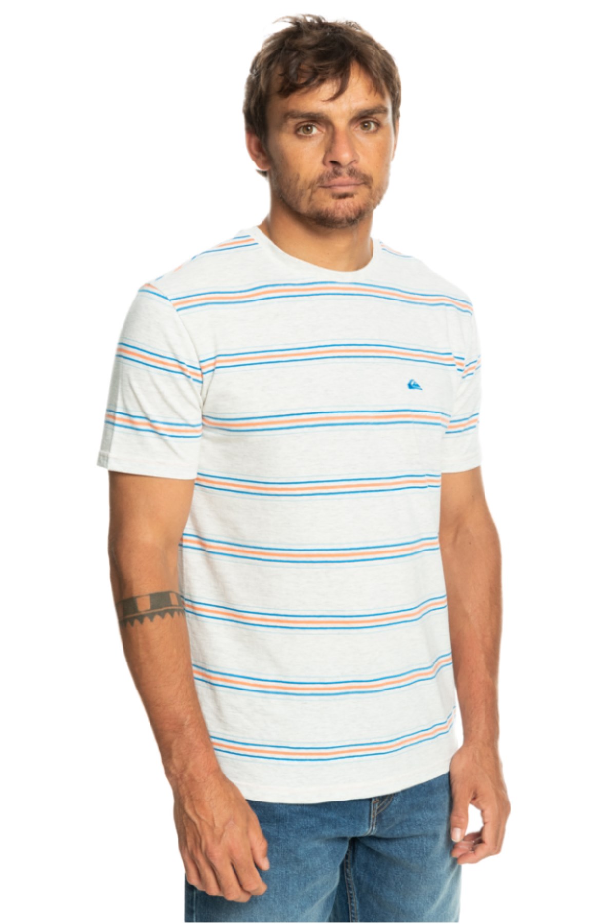 Quiksilver Between Erkek Tişört EQYKT04269-WDW3 Krem