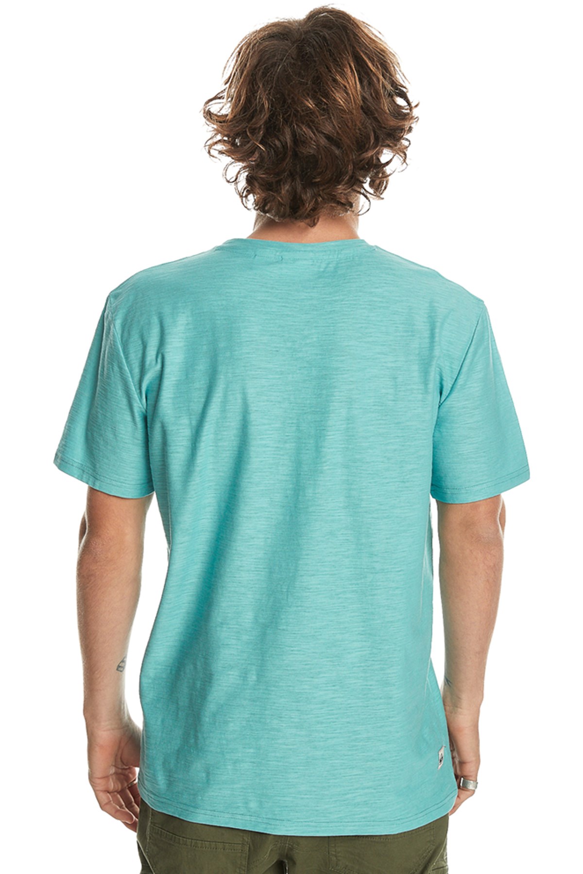 Quiksilver Slub Roundneck Erkek Tişört EQYKT04337-BHA0 Mavi