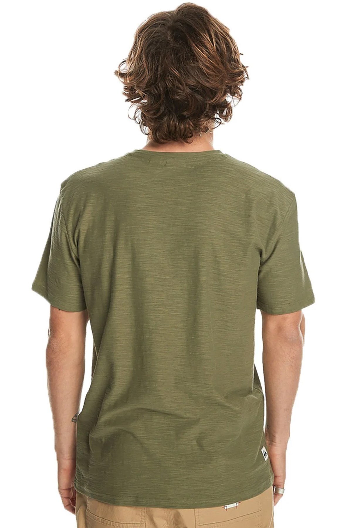 Quiksilver Slub Roundneck Erkek Tişört EQYKT04337-GPH0 Yeşil