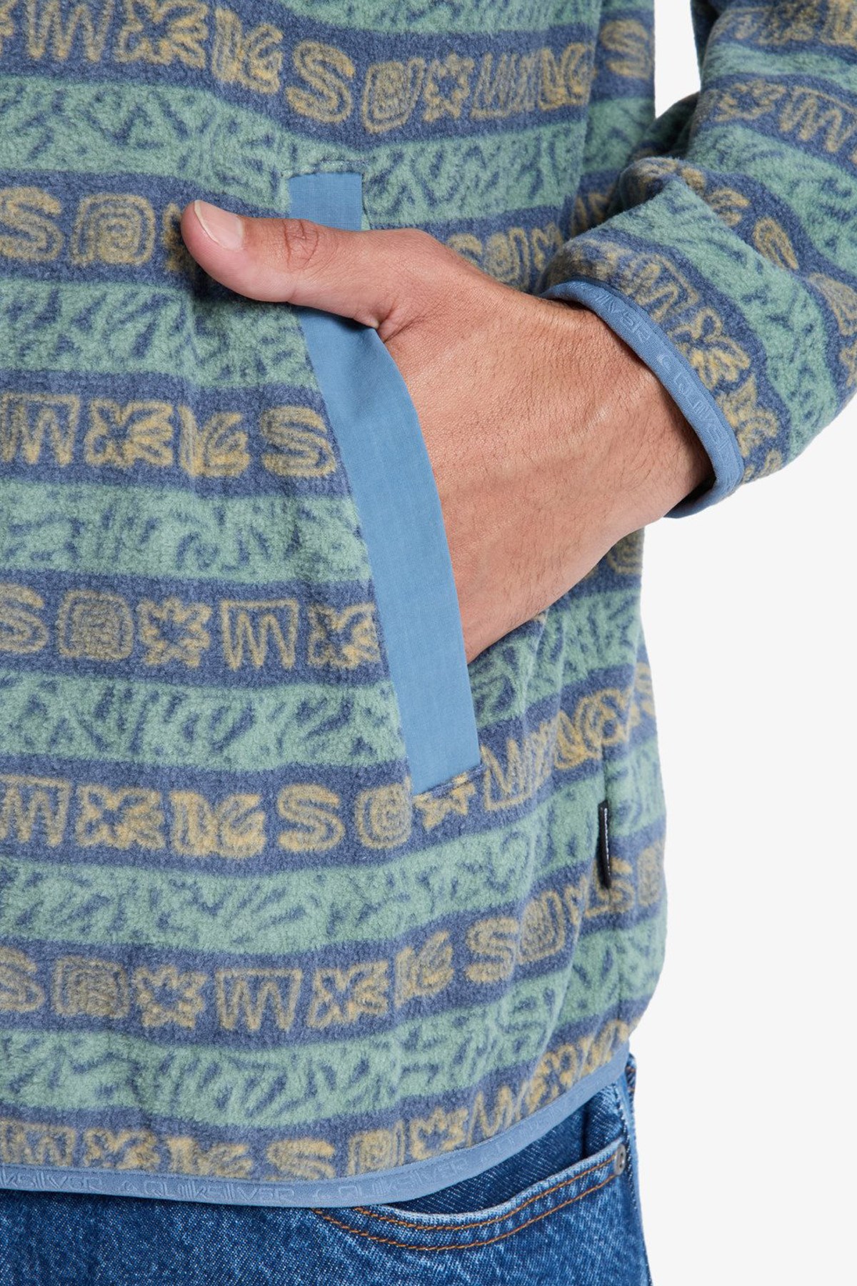 Quiksilver No Destination Polar Ceket EQYPF03071-GGV6 Yeşil