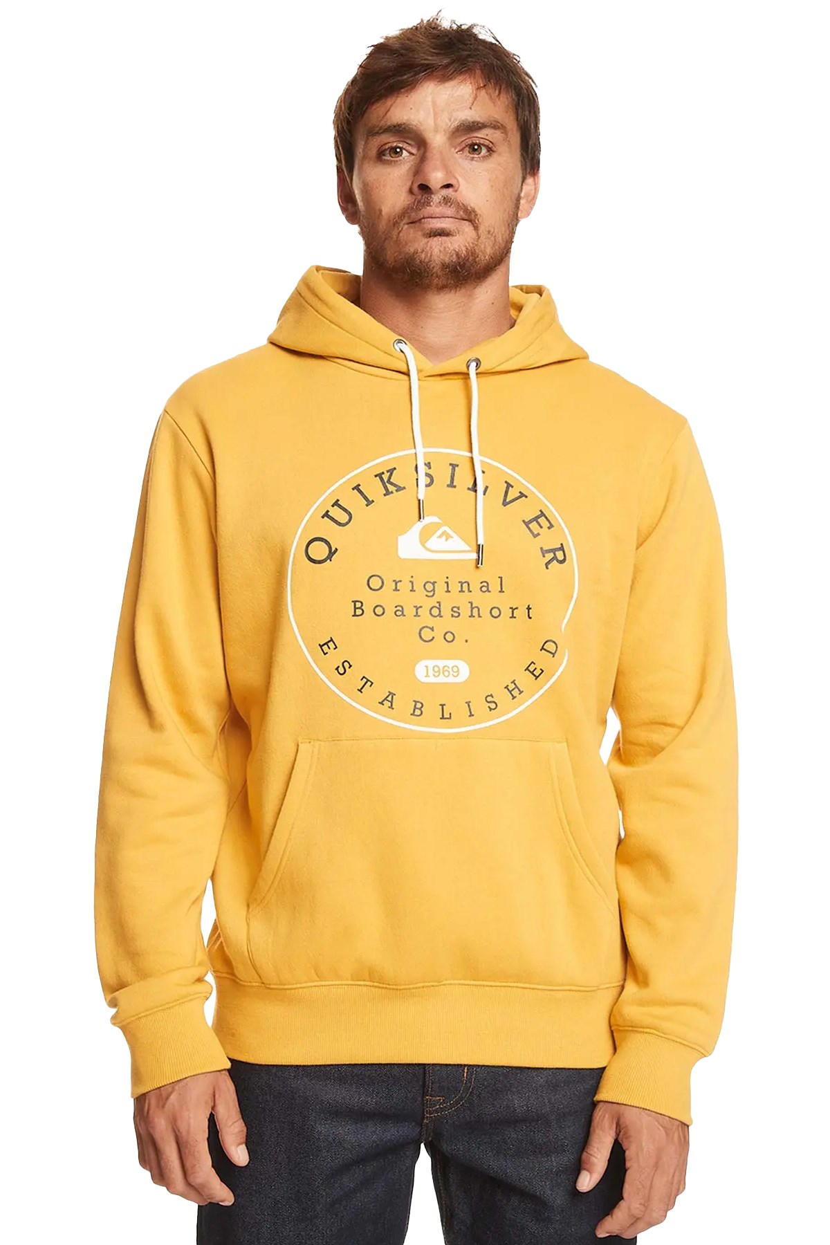 Quiksilver Circle Trim Hood Erkek Sweatshirt EQYSF03150-69 Sarı