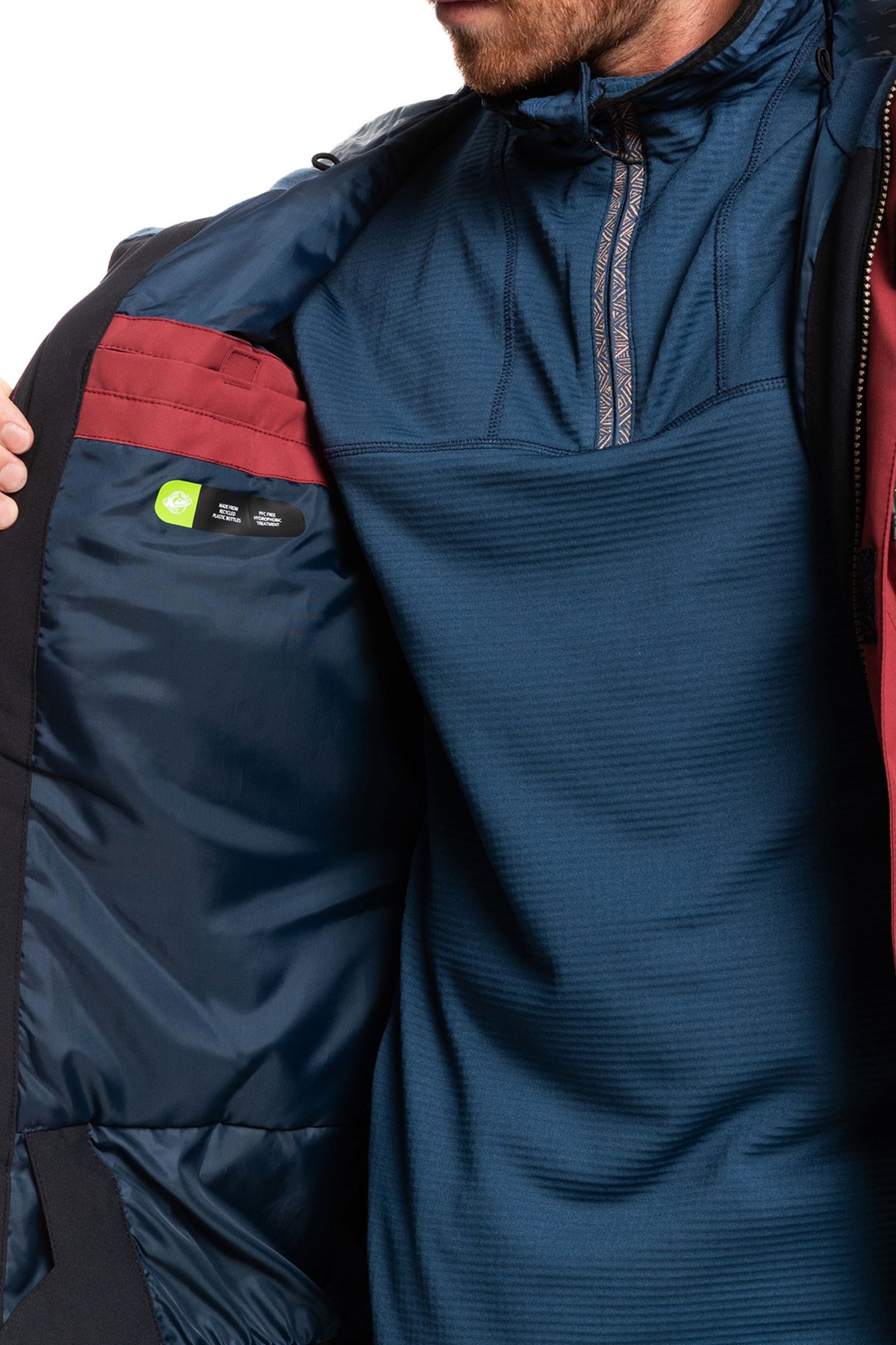 Quiksilver Mission Soli Jk Erkek Kayak Montu EQYTJ03266 Kırmızı