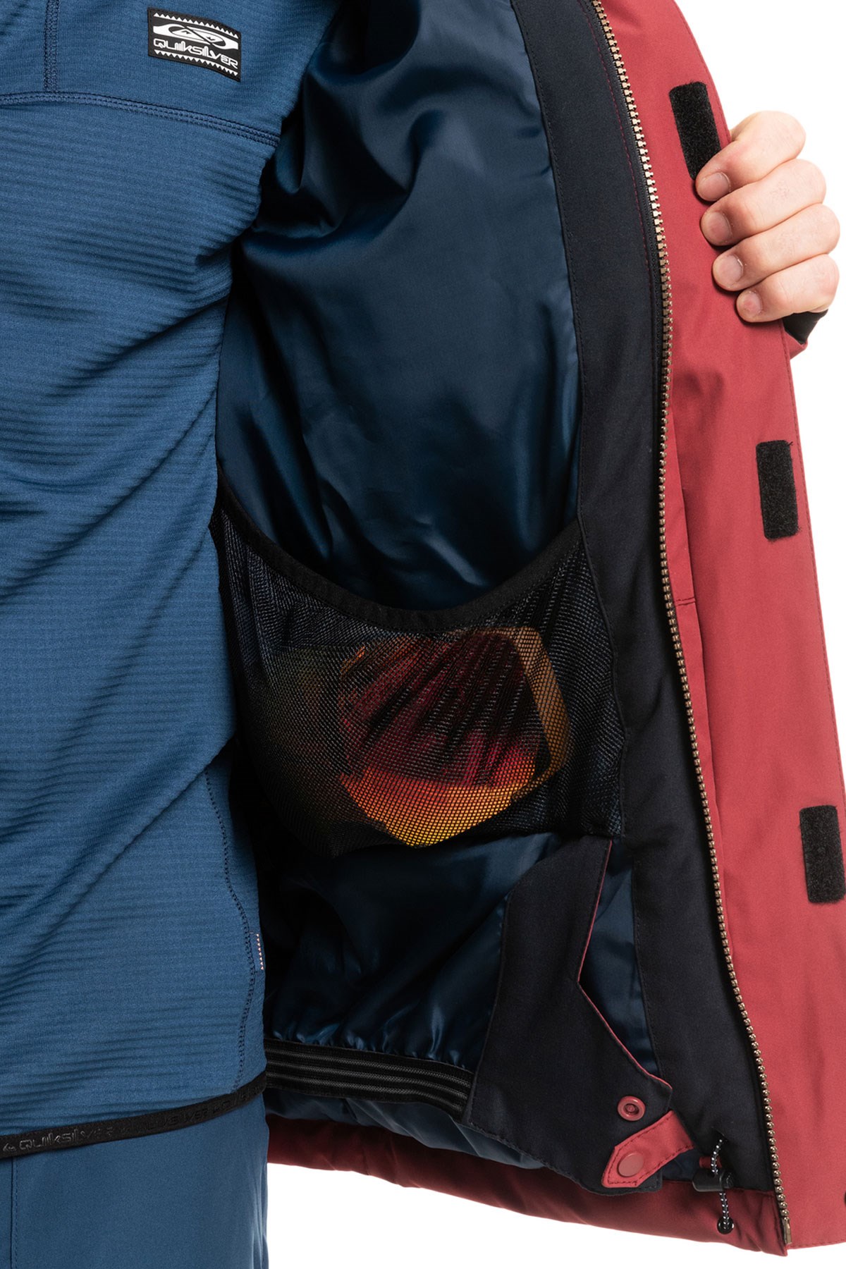 Quiksilver Mission Soli Jk Erkek Kayak Montu EQYTJ03266 Kırmızı