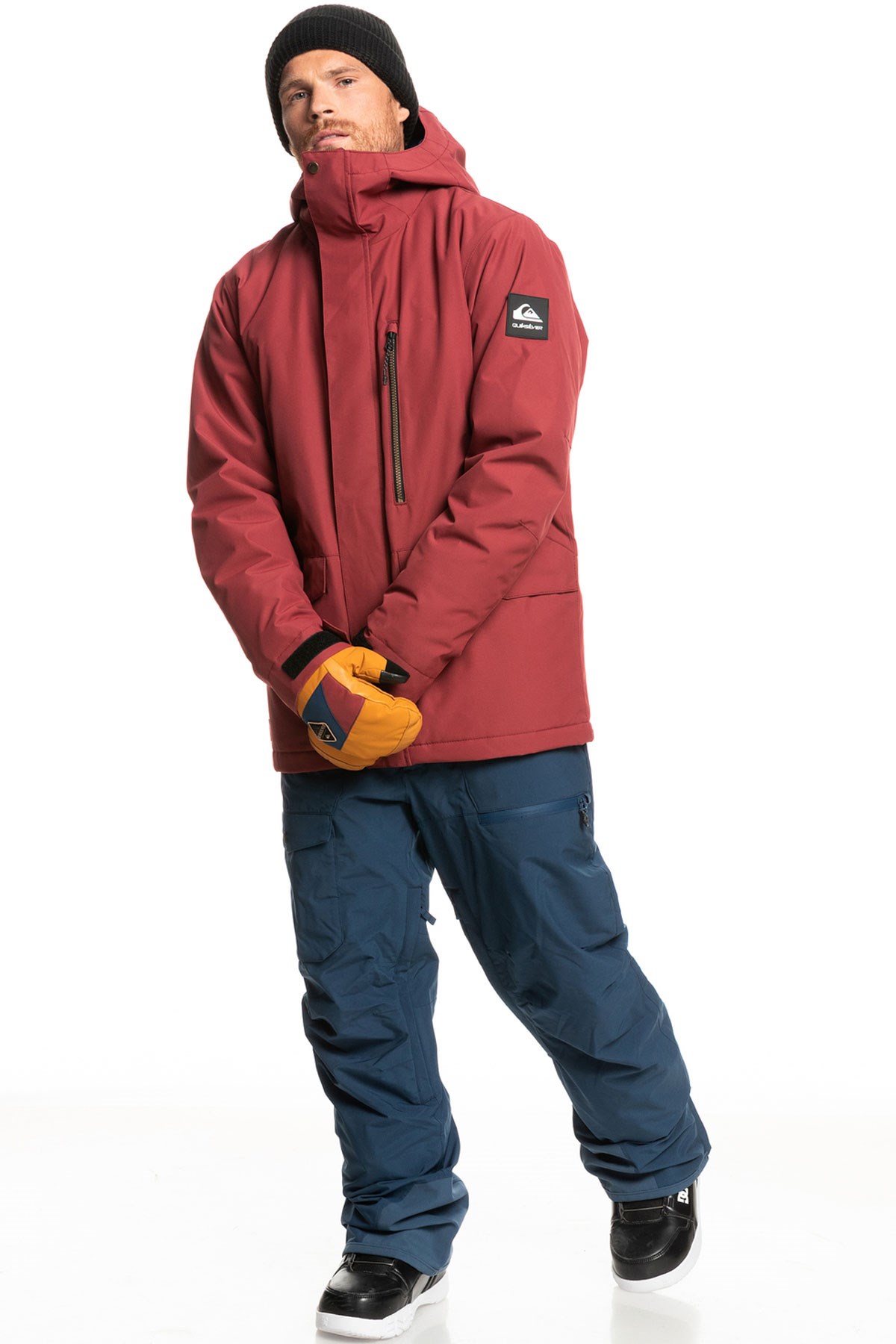 Quiksilver Mission Soli Jk Erkek Kayak Montu EQYTJ03266 Kırmızı