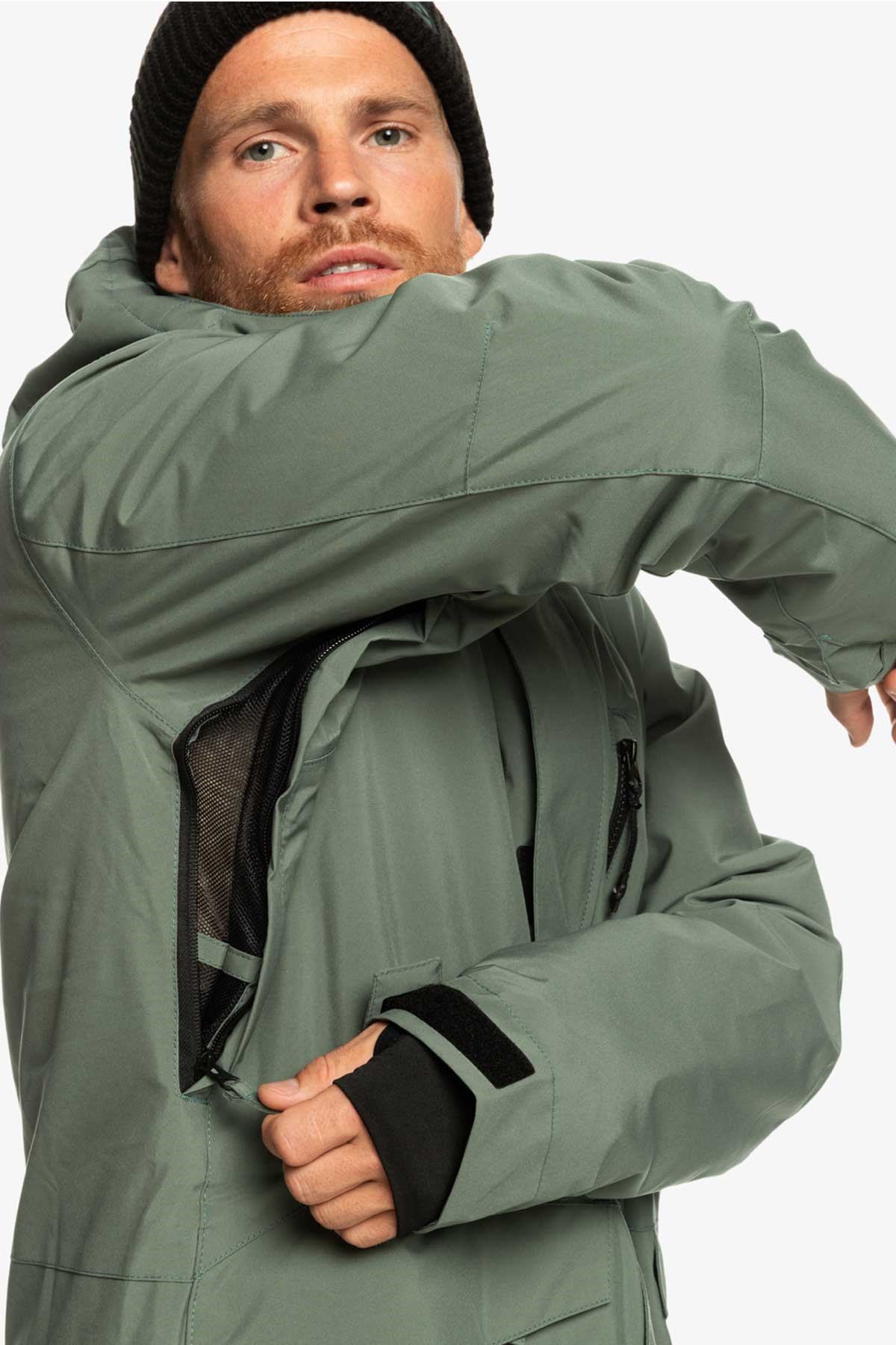 Quiksilver Mission Solid Jk Erkek Kayak Montu EQYTJ03266-GNB0 Yeşil
