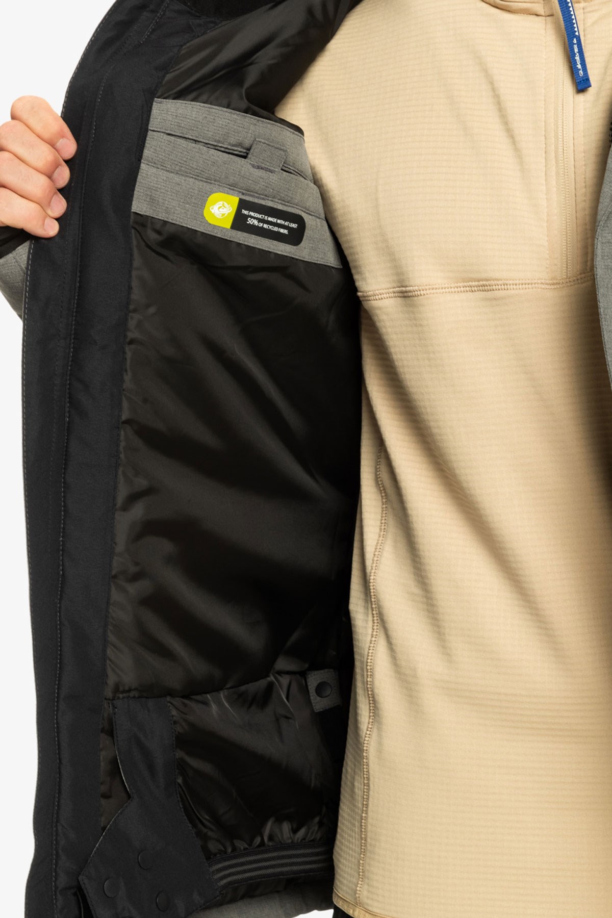 Quiksilver Mission Soli Erkek Kayak Montu EQYTJ03266-SJE0 Gri