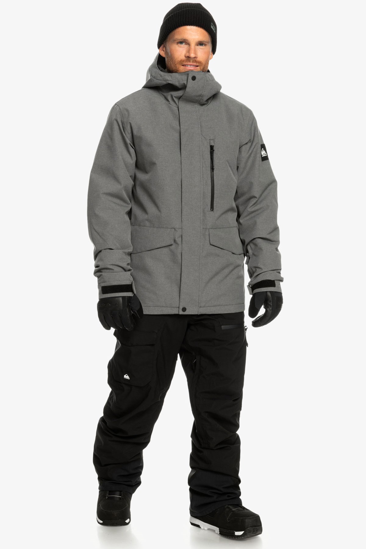 Quiksilver Mission Soli Erkek Kayak Montu EQYTJ03266-SJE0 Gri