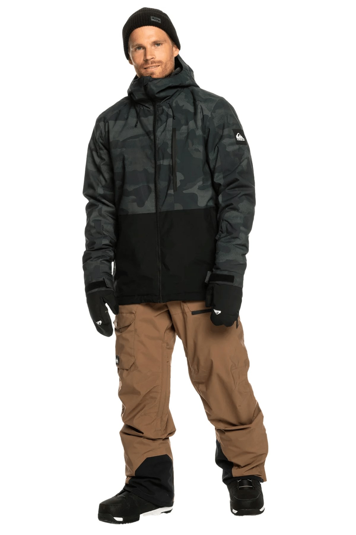 Quiksilver Mission Printed Erkek Kayak Montu EQYTJ03403-KVJS Yeşil