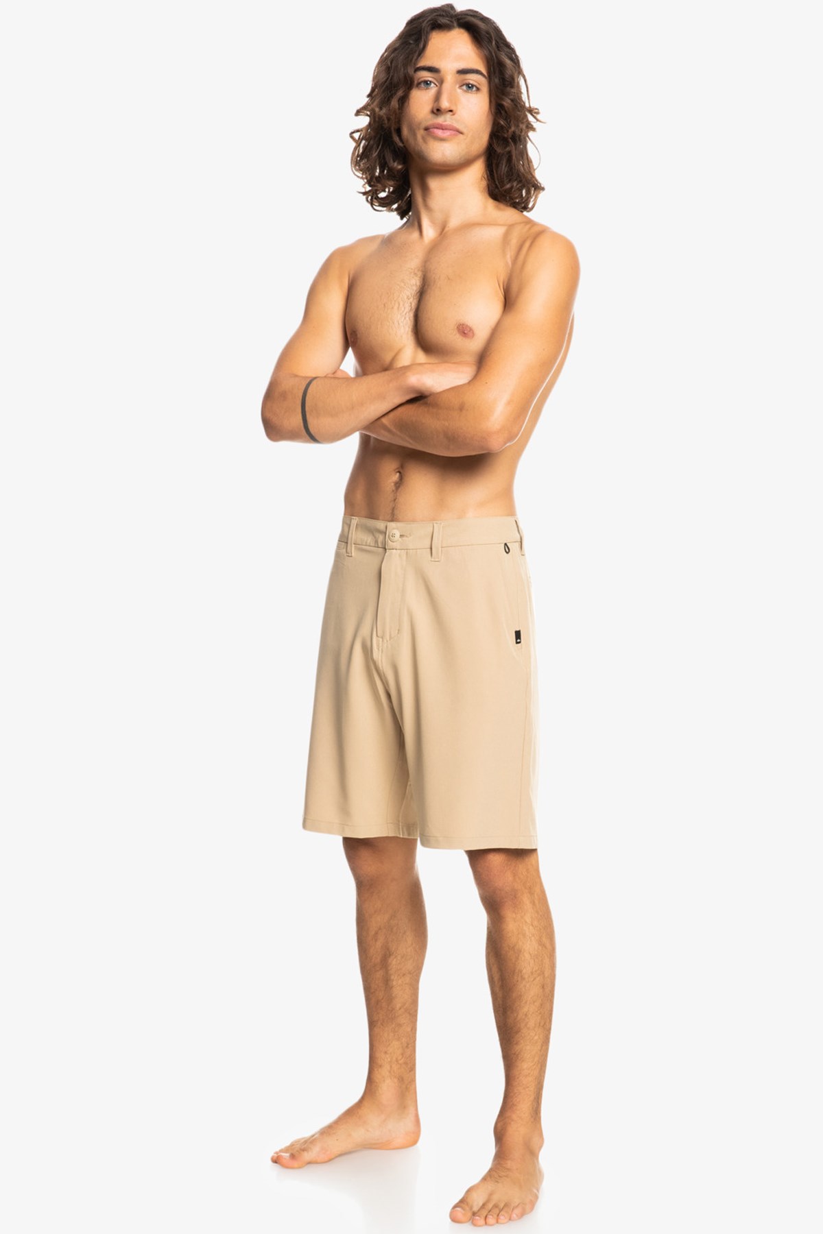 Quiksilver Oceanmade Union Amphibian Şort EQYWS03782 Ekru
