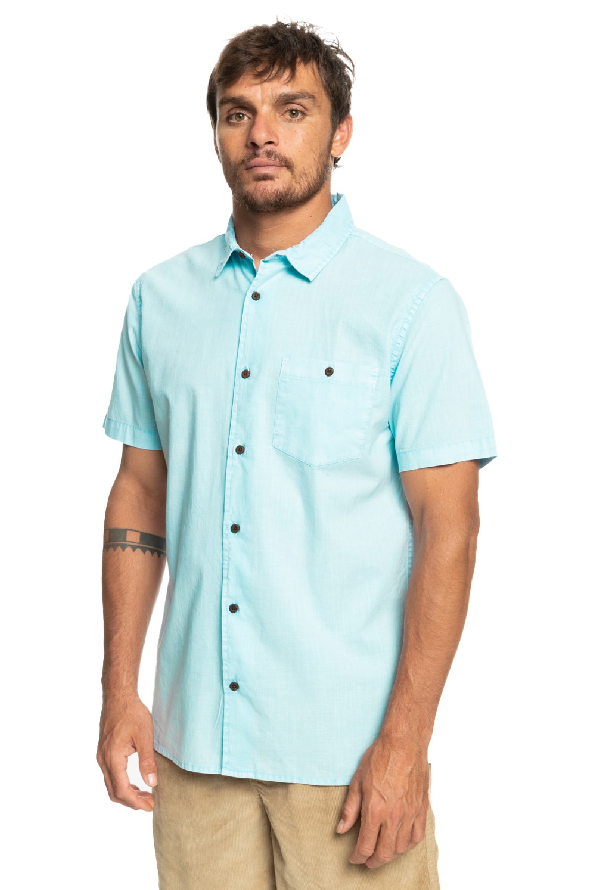 Quiksilver Bolam Erkek Gömlek EQYWT04474-BFY0 Mavi