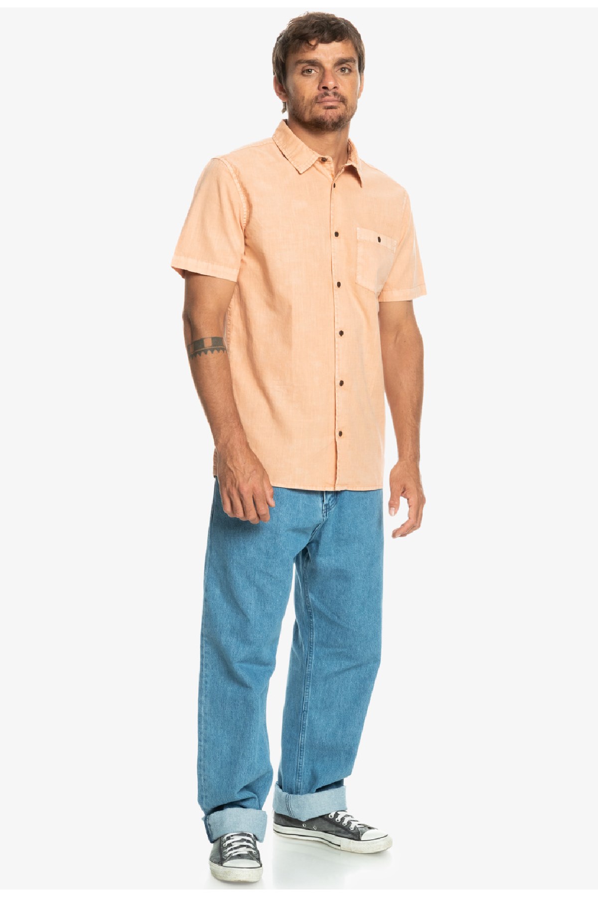 Quiksilver Bolam Erkek Gömlek EQYWT04474-TJB0 Kahverengi